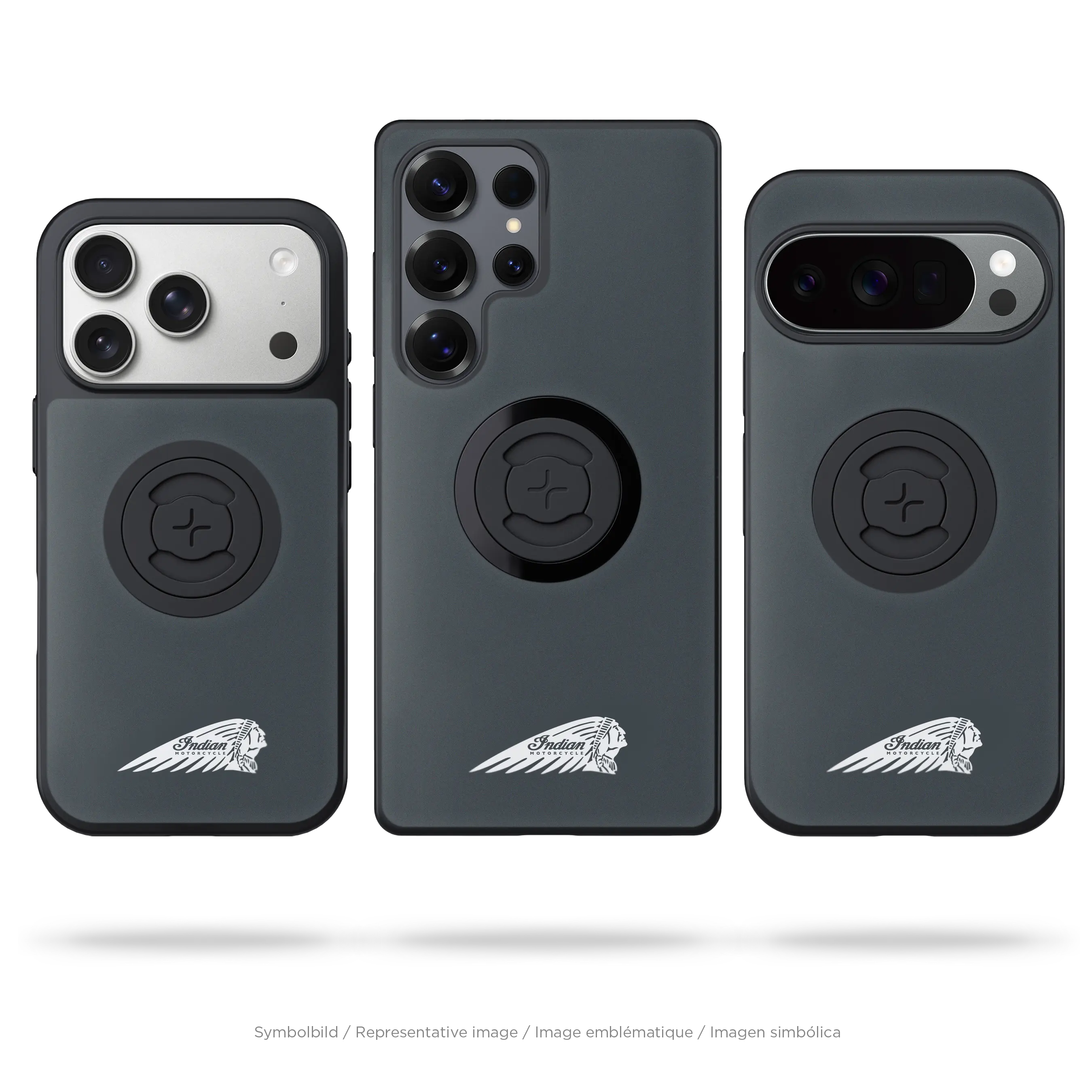 SP Connect Indian Headdress Gray coque moto Phone Case