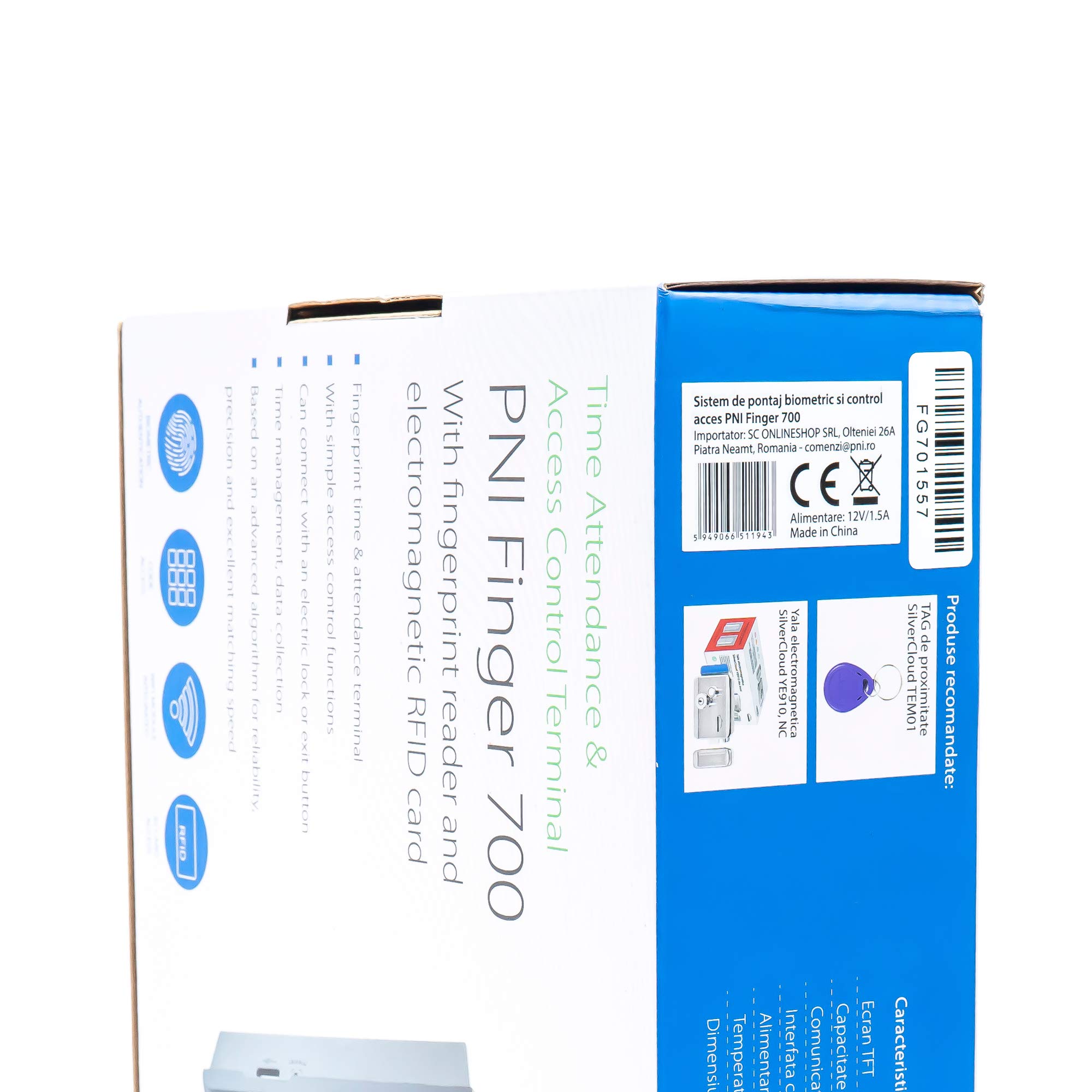 PNI Finger 700 pointeuse biométrique wifi écran 2,8"