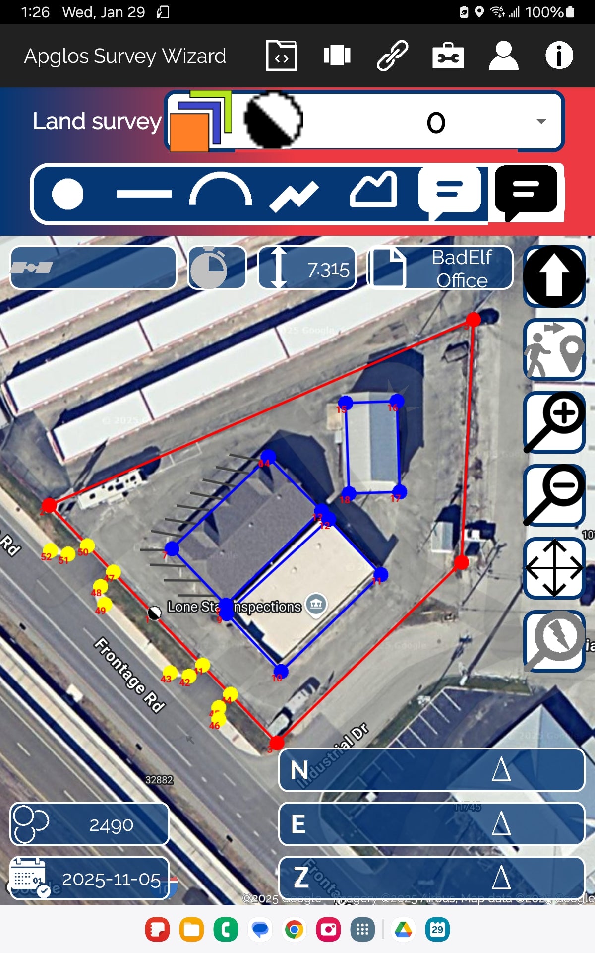 Apglos Survey Wizard appli topographie 1 an Android iOS