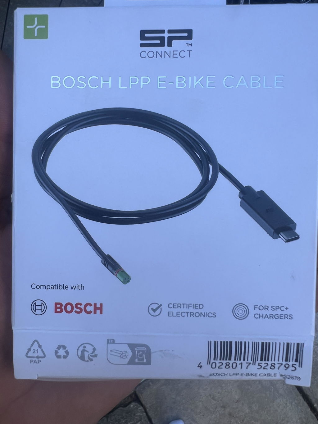 SP Connect Bosch LPP E-Bike Cable câble vélo USB-C 110 cm
