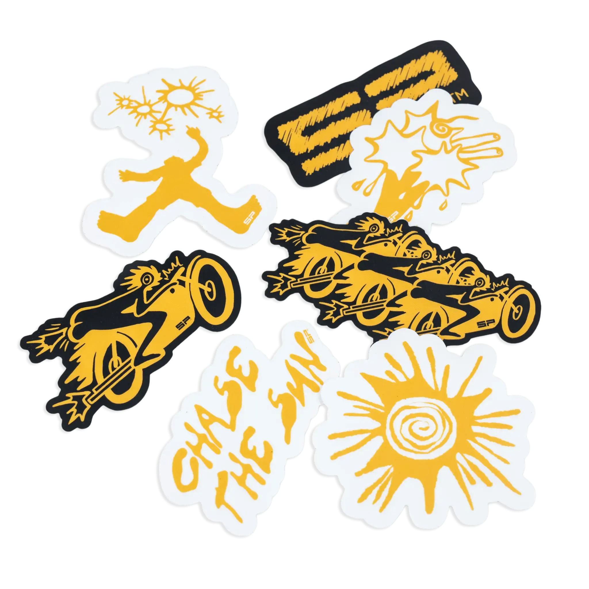 SP Connect Chase the Sun Sticker Pack vinyle Moto 7 pièces