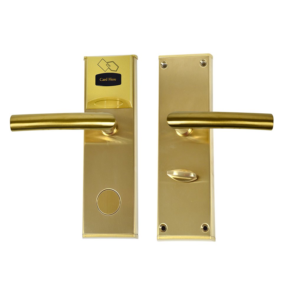 PNI CH2000L Gold serrure hôtel carte main gauche