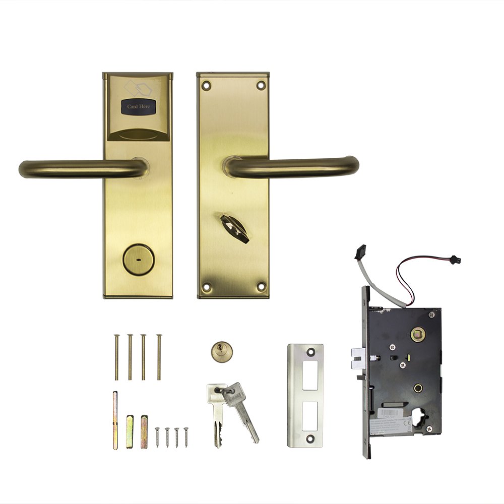 PNI CH2000L Gold serrure hôtel carte main gauche