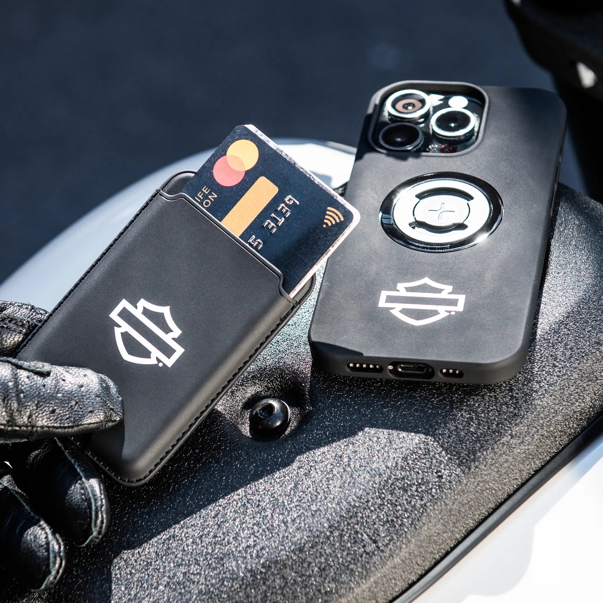 SP Connect Harley-Davidson portefeuille cartes Classic B&S
