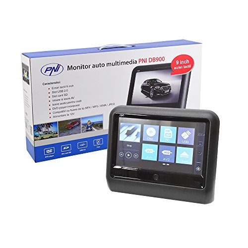 PNI DB900 Moniteur Appuie-Tête DVD 22,9 cm Tactile