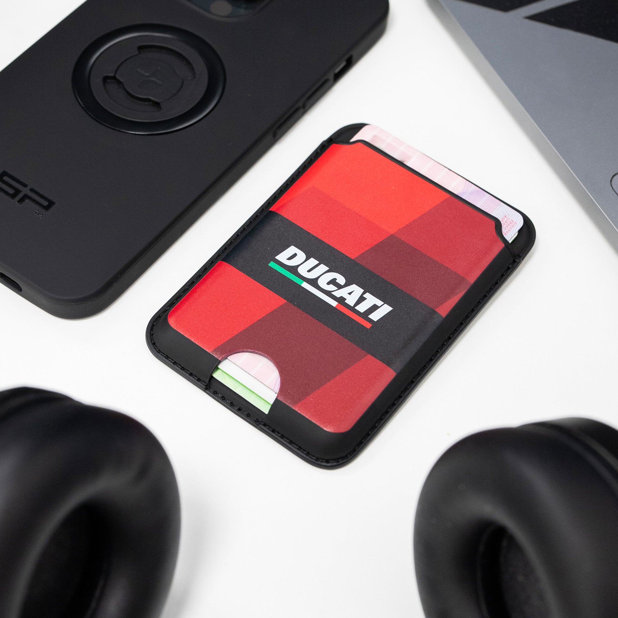 SP Connect Brand Editions Ducati Card Wallet porte-cartes Flag 4 cartes
