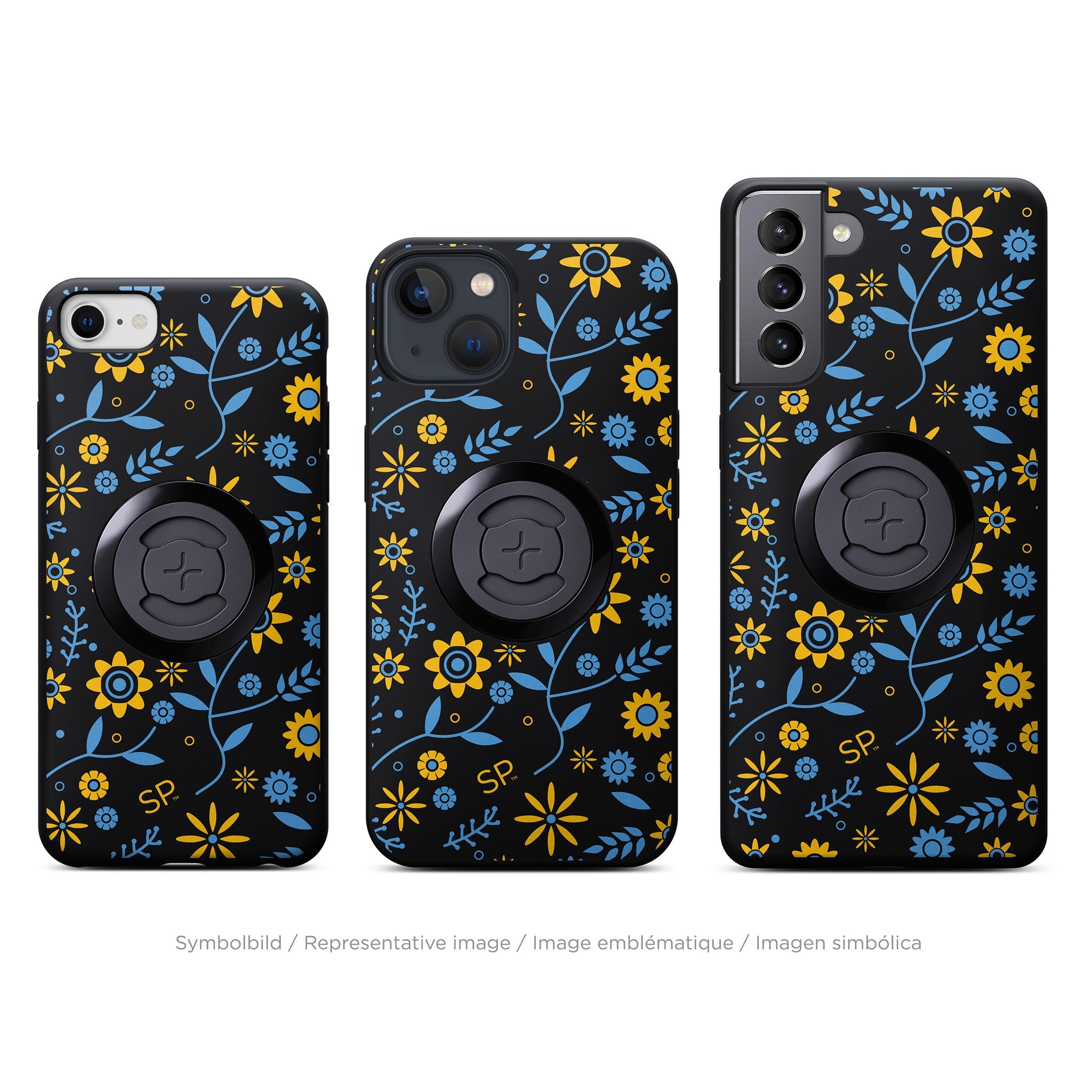 SP Connect Edition Garden coque téléphone bleu fixation vélo