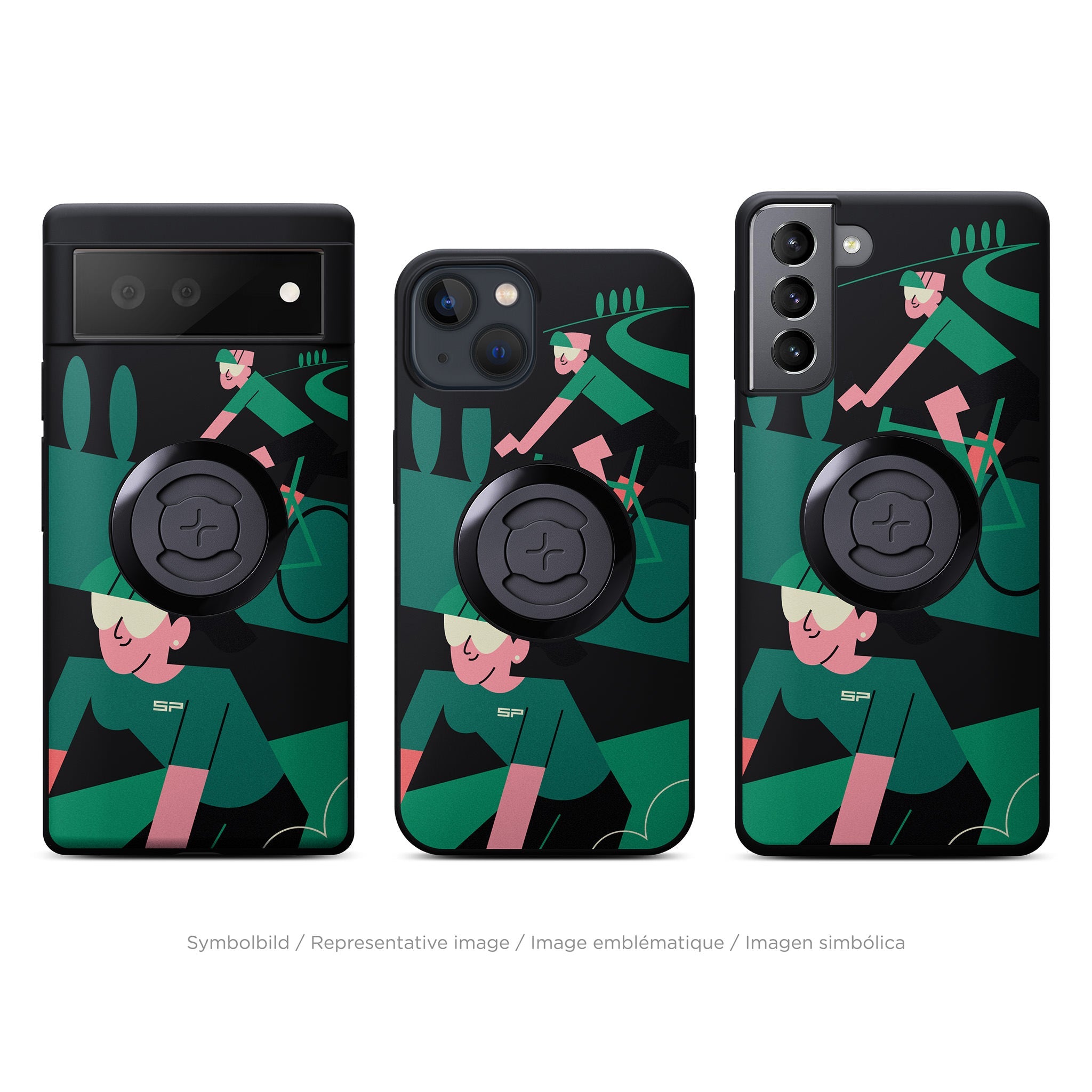 SP Connect 2Bros coque vélo Vert iPhone 16 Pro