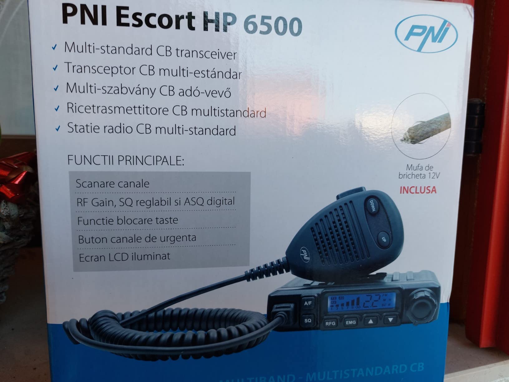 PNI Escort HP 6500 radio CB + antenne ML70 70 cm