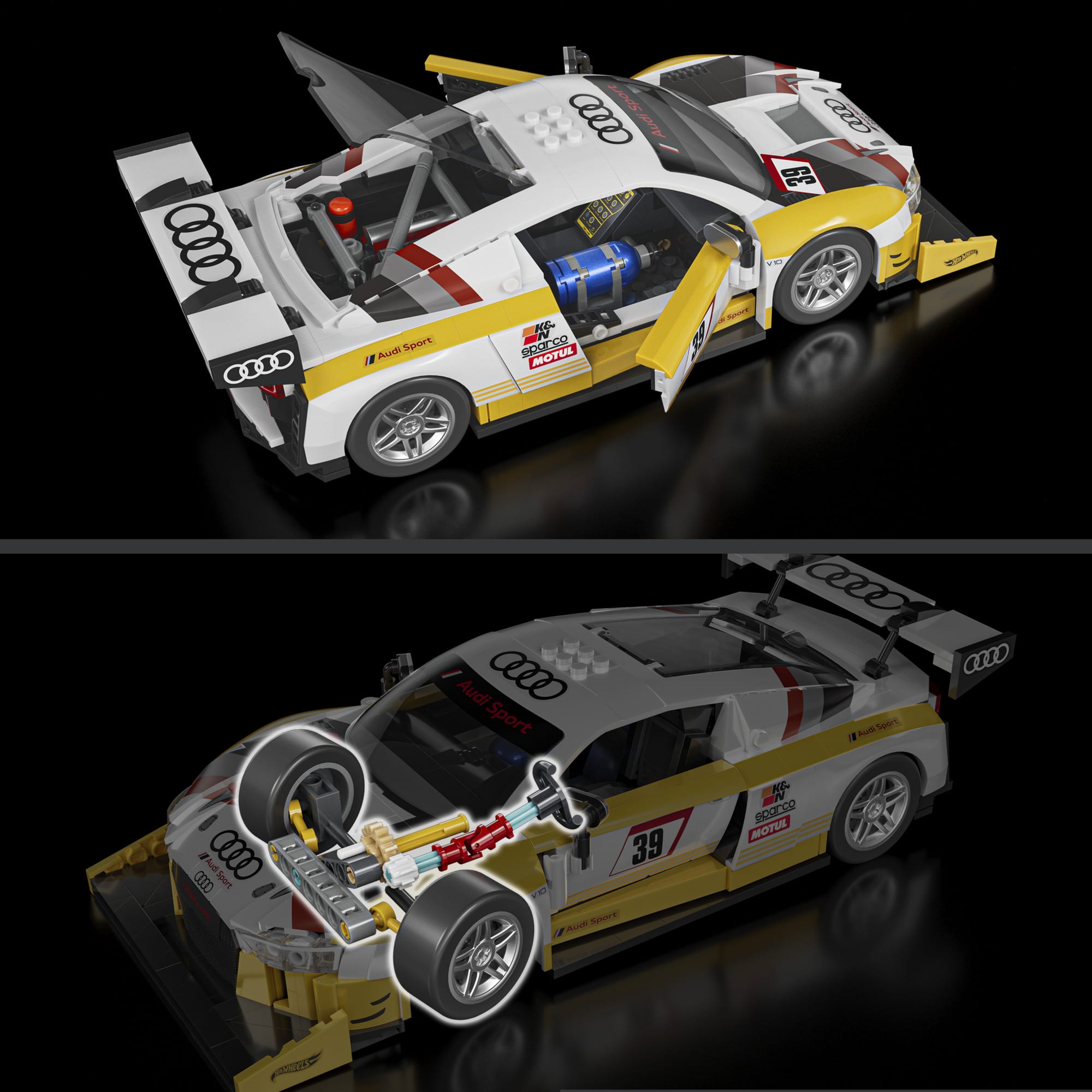 Hot Wheels Elite Series Audi R8 LMS jeu de construction 1:16