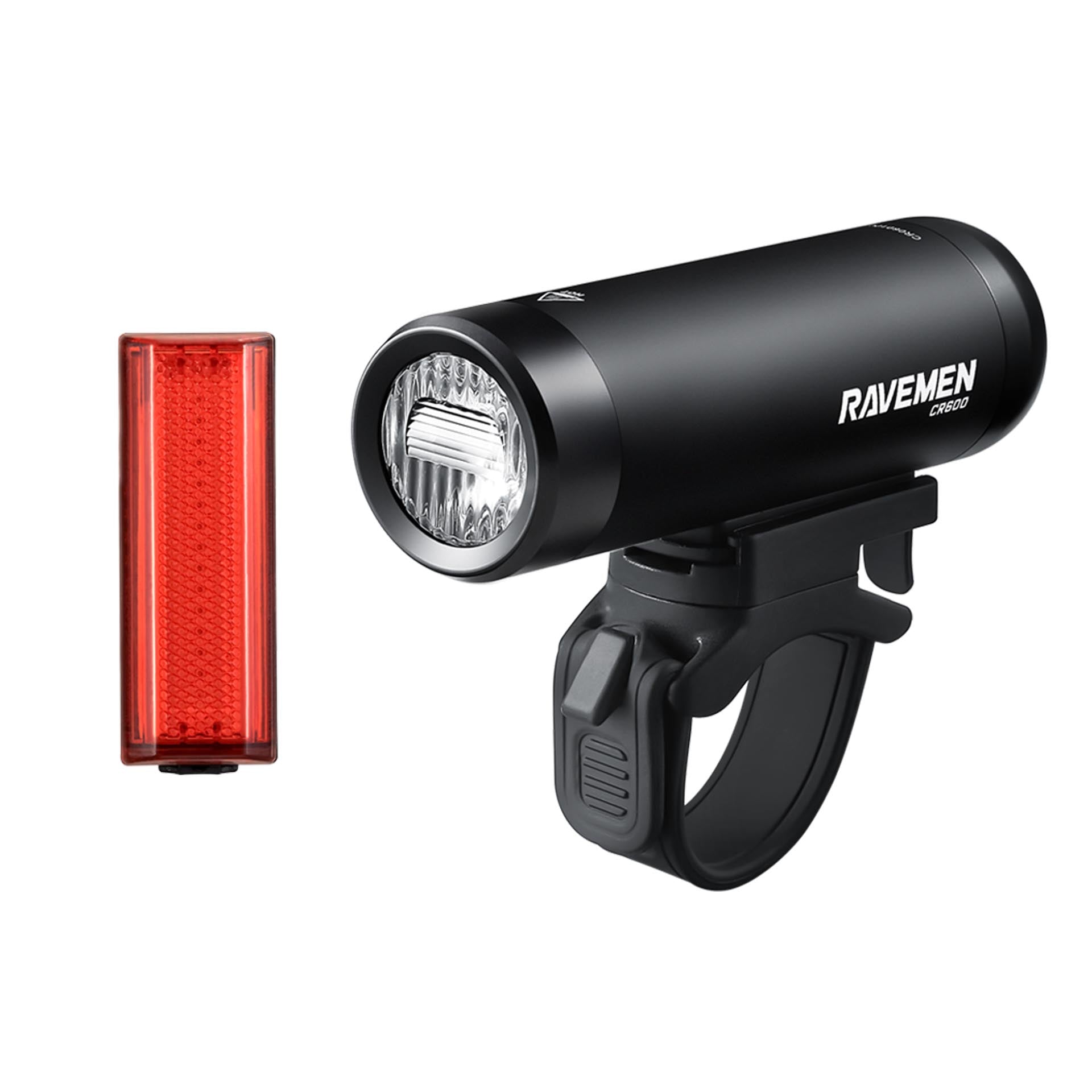 Ravemen LS10 kit éclairage vélo CR600 + TR20 urbain