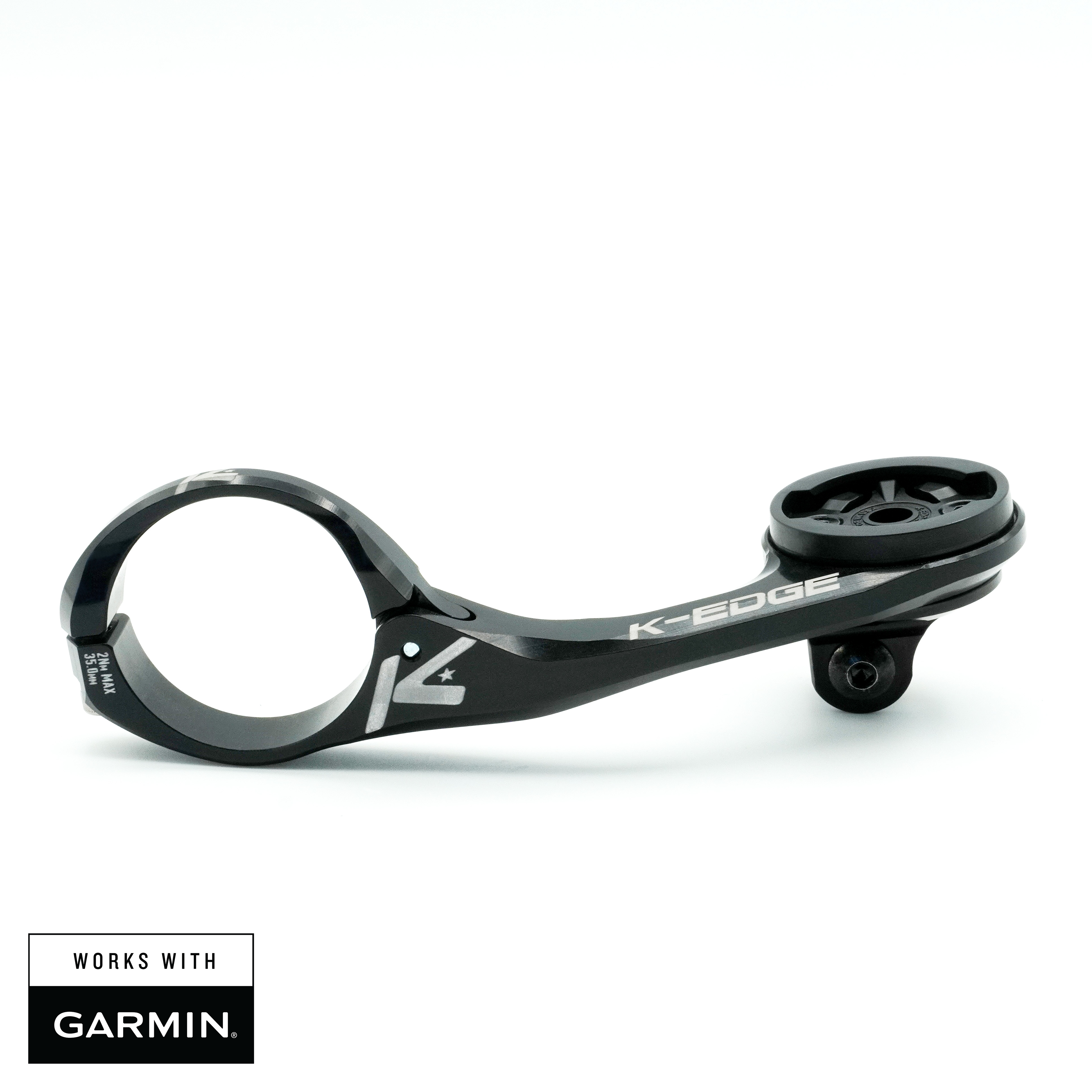 K-Edge Max XL Support Compteur Garmin 35mm Noir Guidon