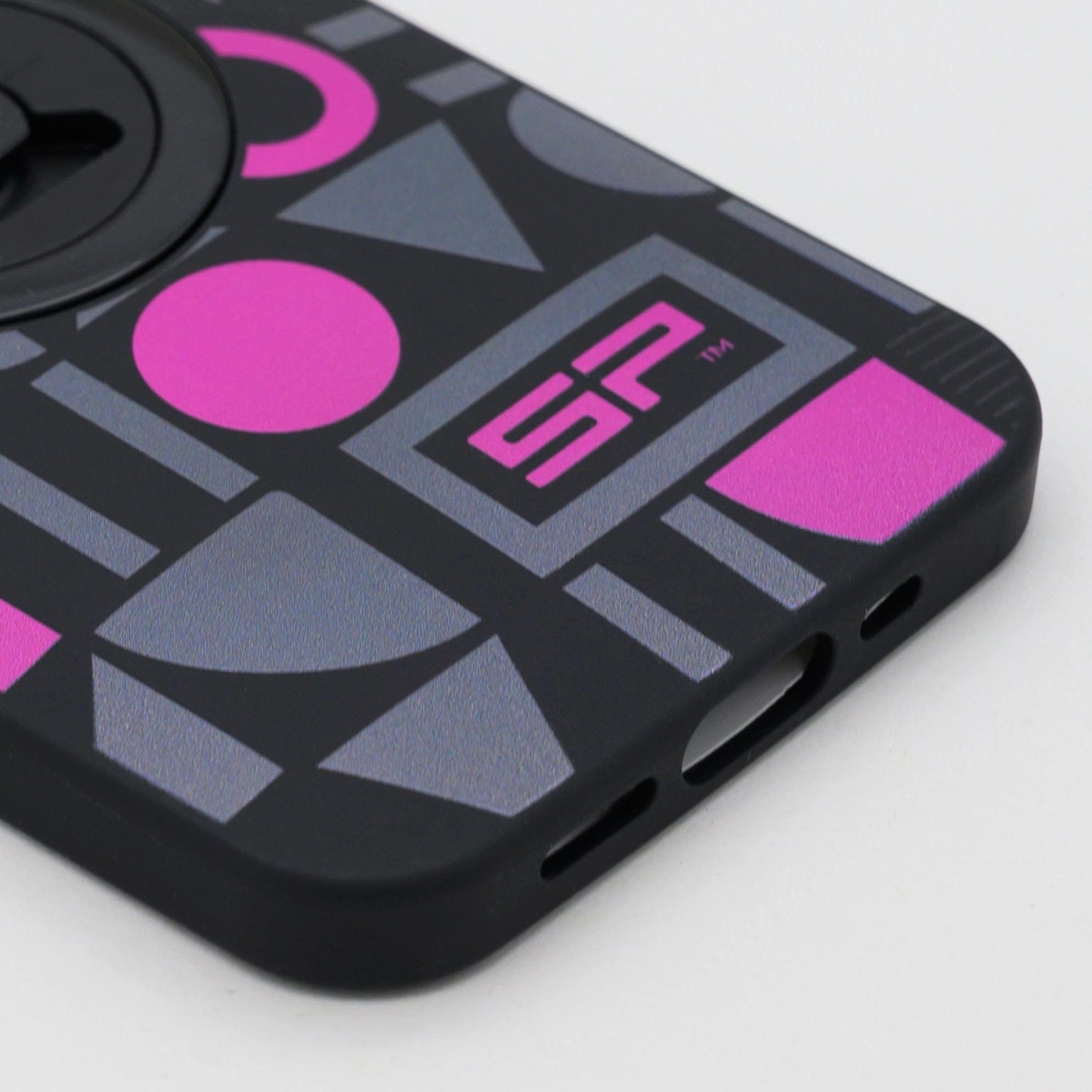 SP Connect Geometric Pink coque téléphone rose vélo