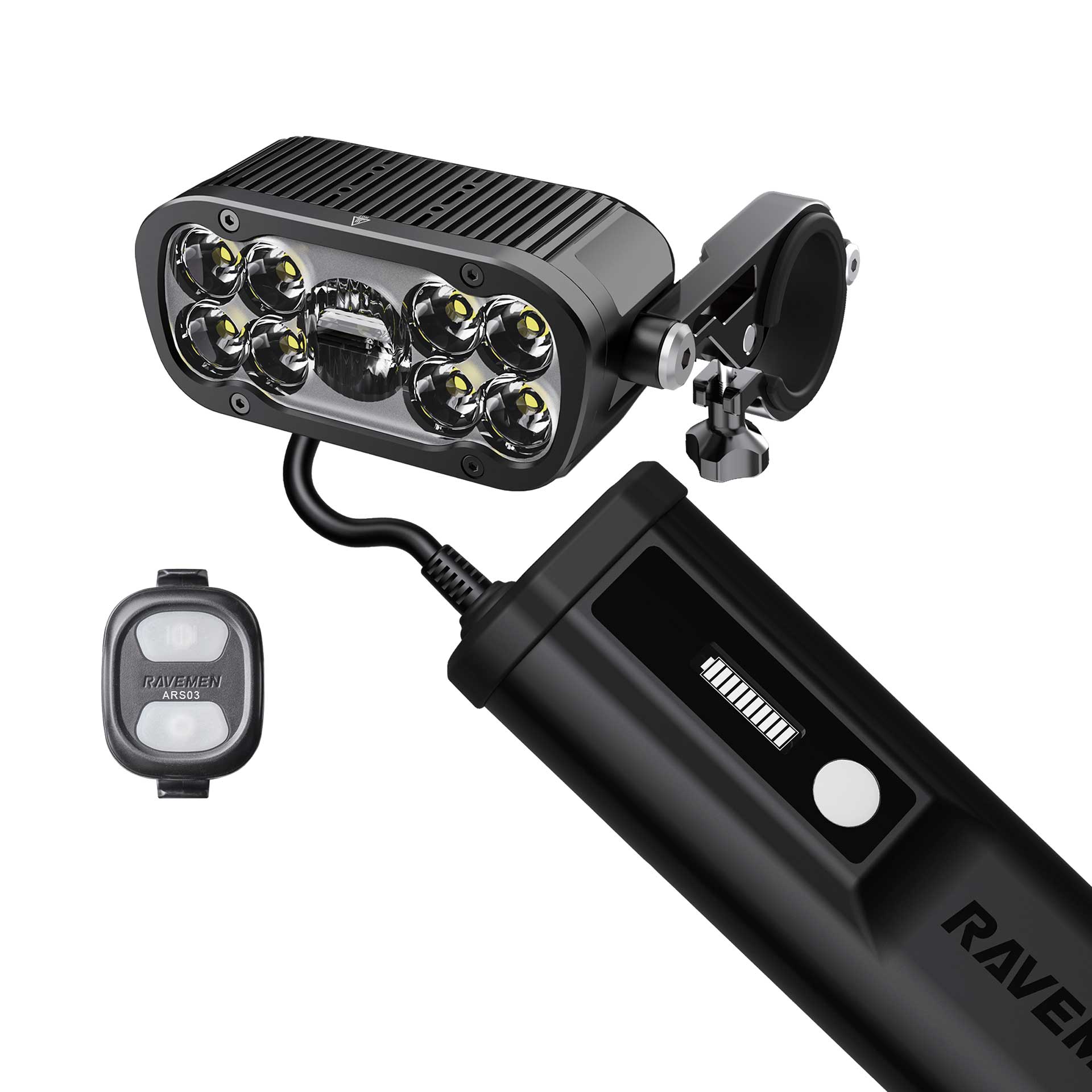 Ravemen XR6000 lampe avant vélo VTT 6000 lumens