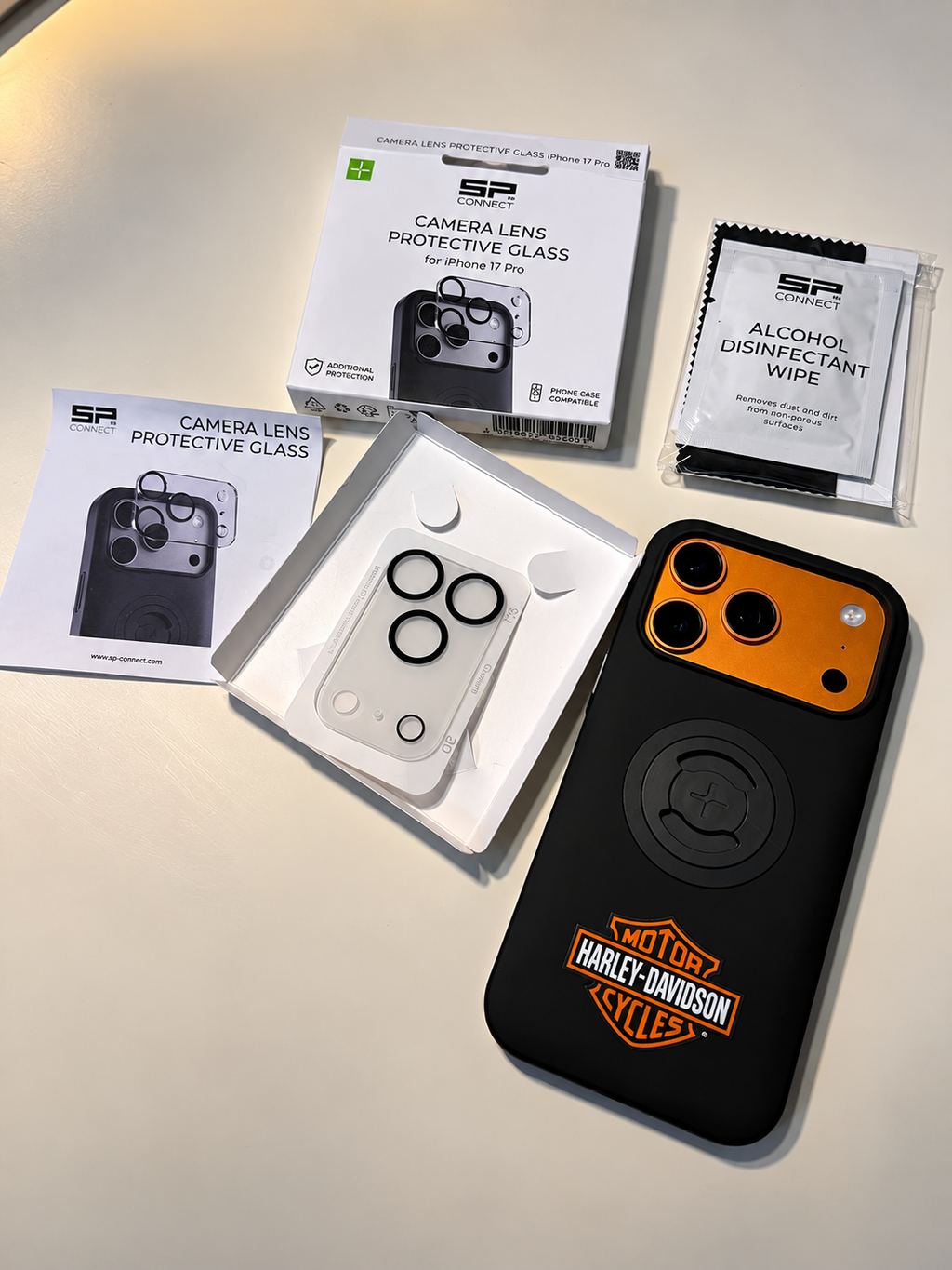 SP Connect Accessories verre objectif iPhone 17 Pro trempé