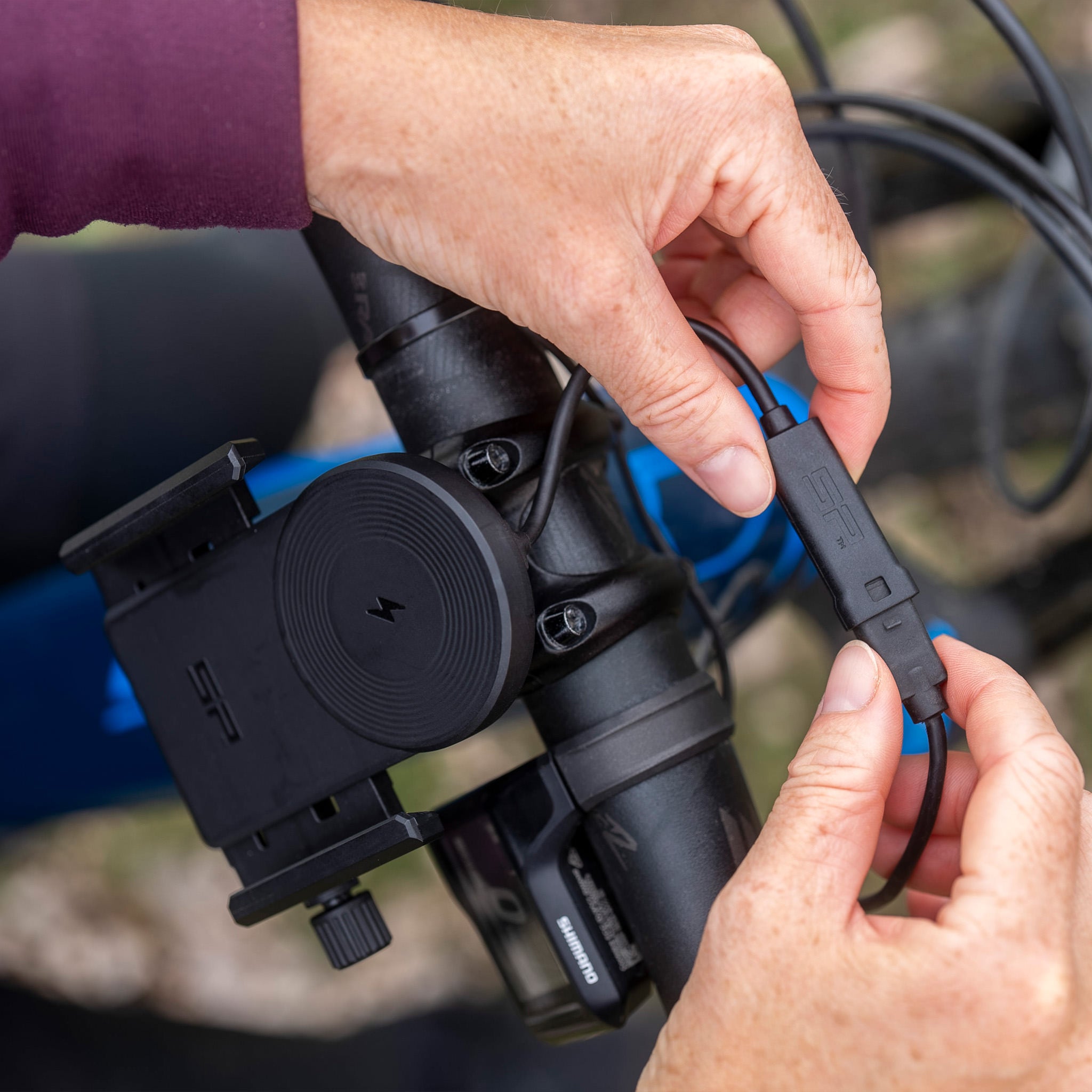 SP Connect Universal Interface adaptateur adhésif fixation vélo