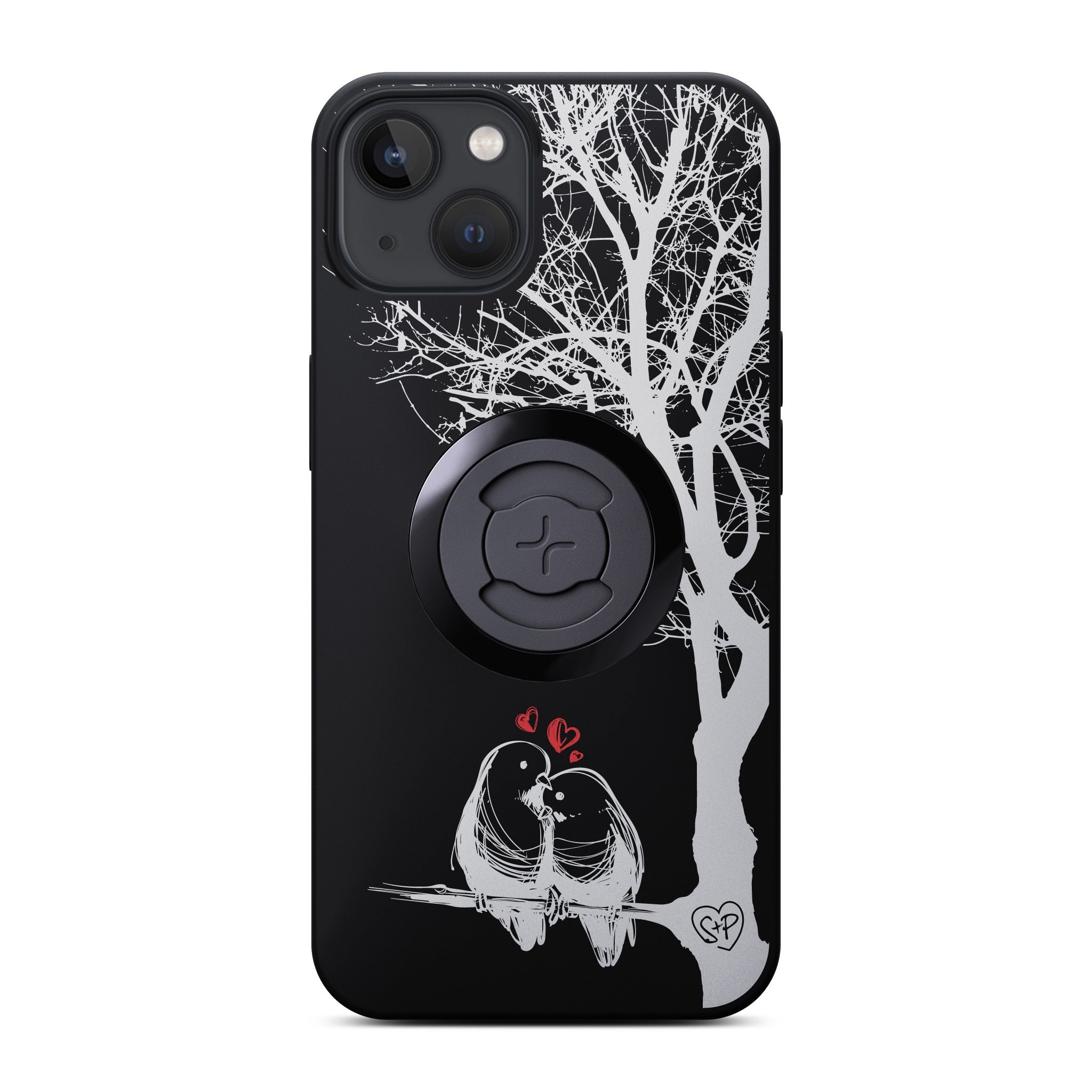 SP Connect Love Birds coque iPhone 17 Pro vélo moto