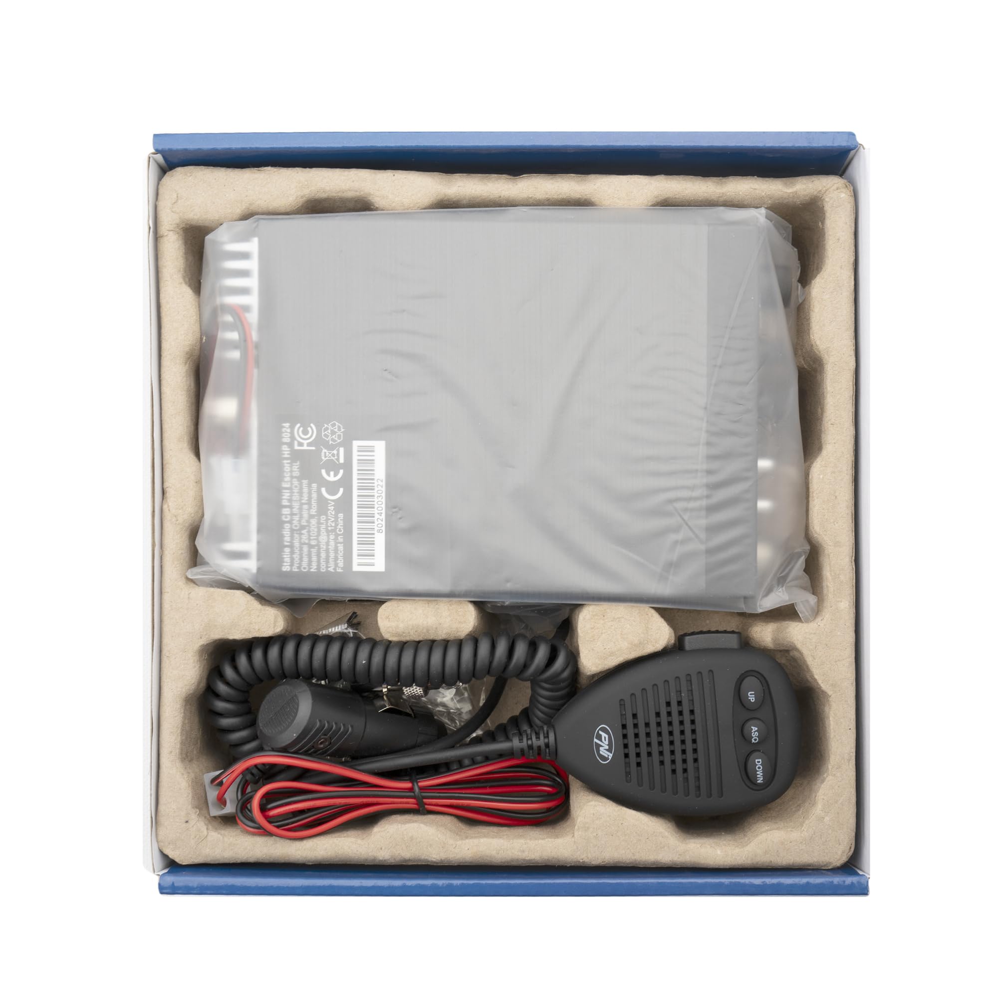 PNI Escort HP 8024 station radio CB 12V-24V AM/FM 4W