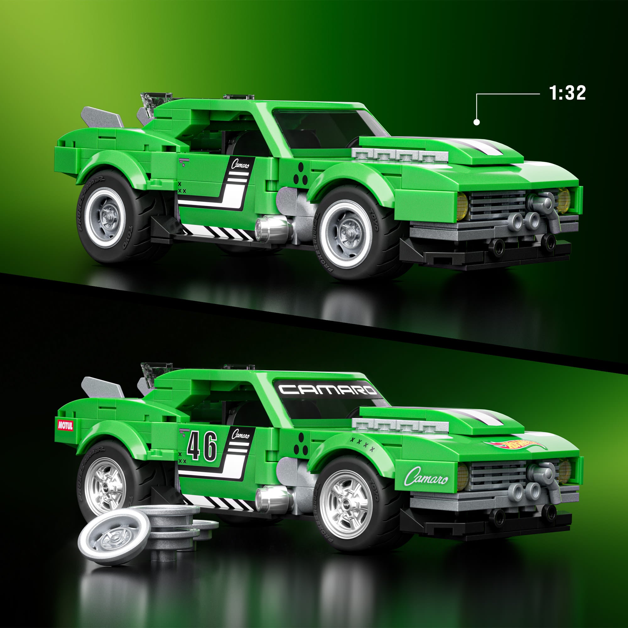 Hot Wheels Speed Series Camaro 68 jeu de construction 1:32