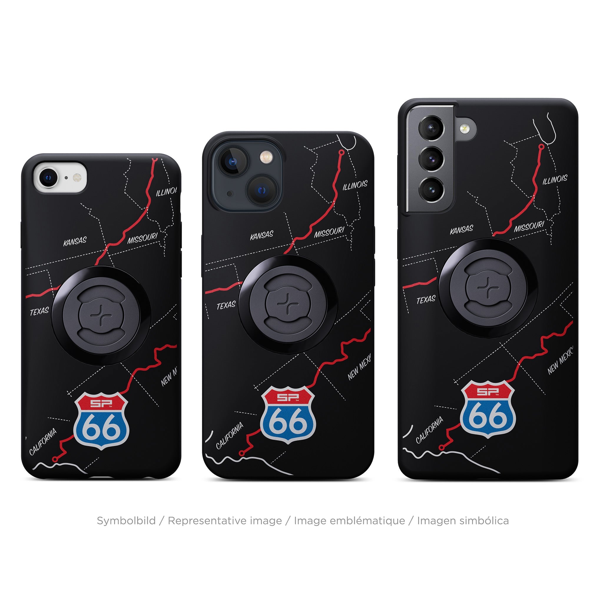 SP Connect Edition Phone Case 66 Map coque vélo rouge