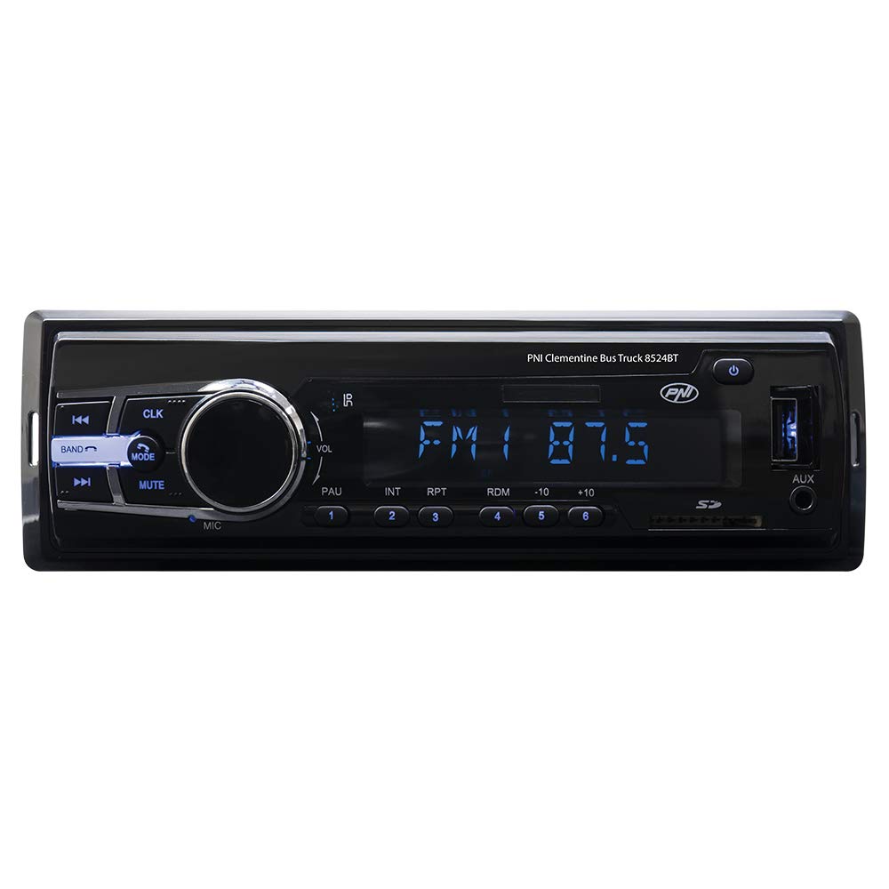 PNI Clementine 8524BT autoradio 1 DIN Bluetooth 12V 24V MP3