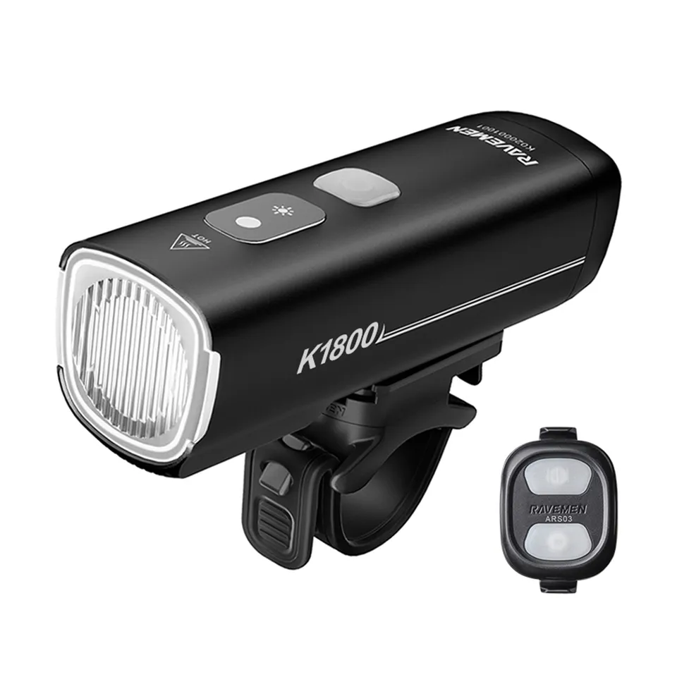 Ravemen K Series K1800 lampe vélo avant USB-C intelligente