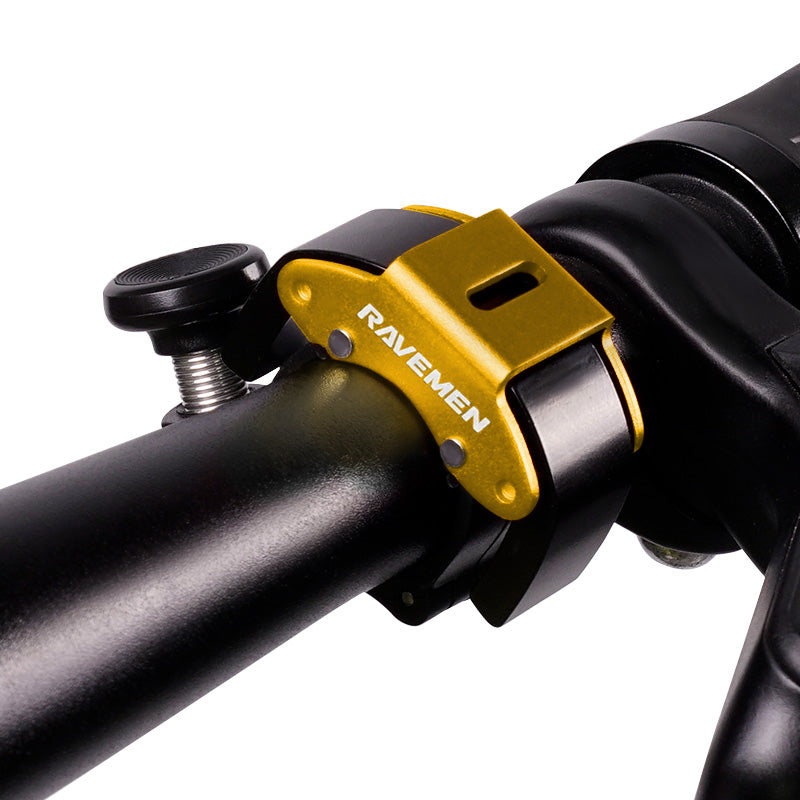 Ravemen Q4 sonnette vélo 100 dB noire guidon 22,2 mm