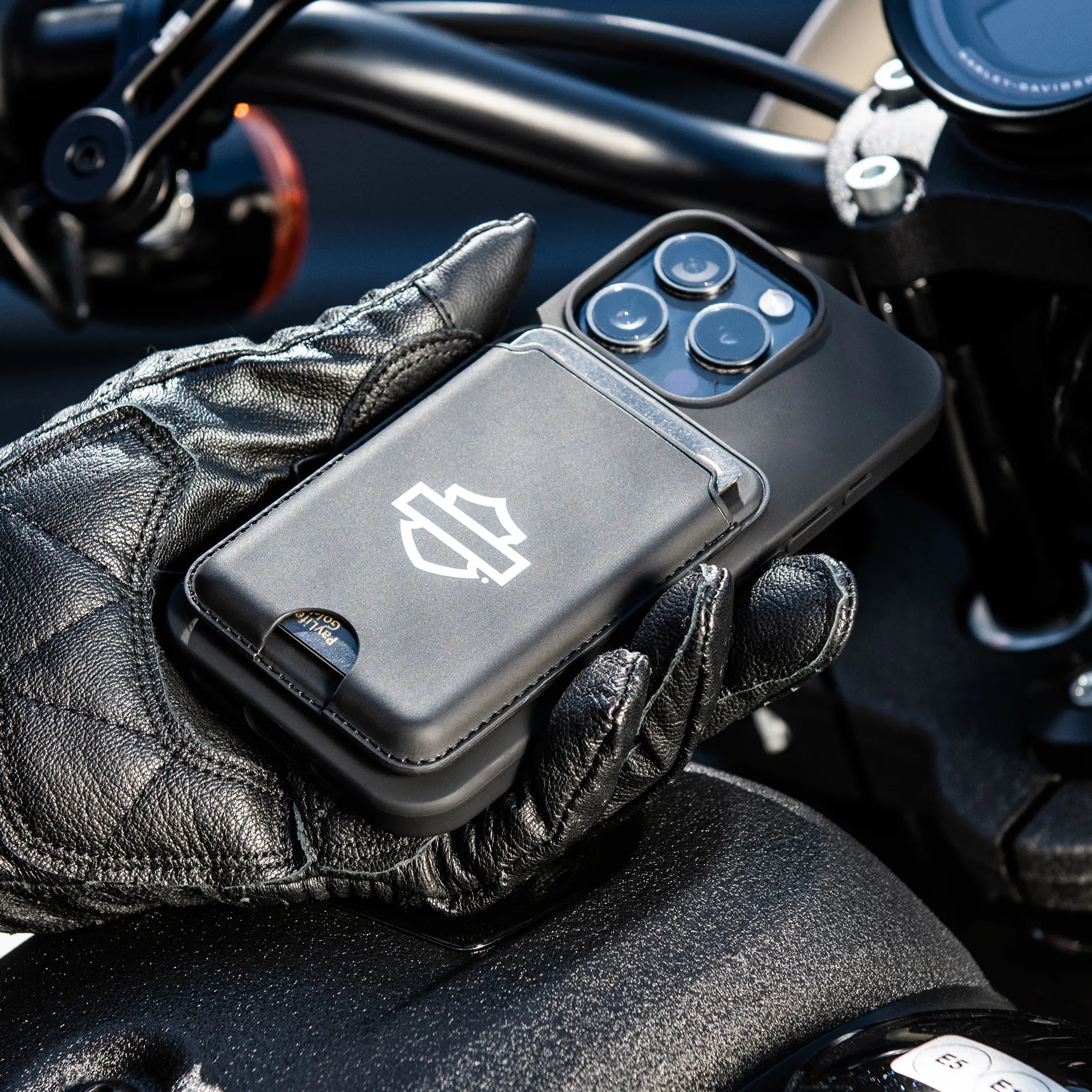SP Connect Harley-Davidson portefeuille cartes Classic B&S