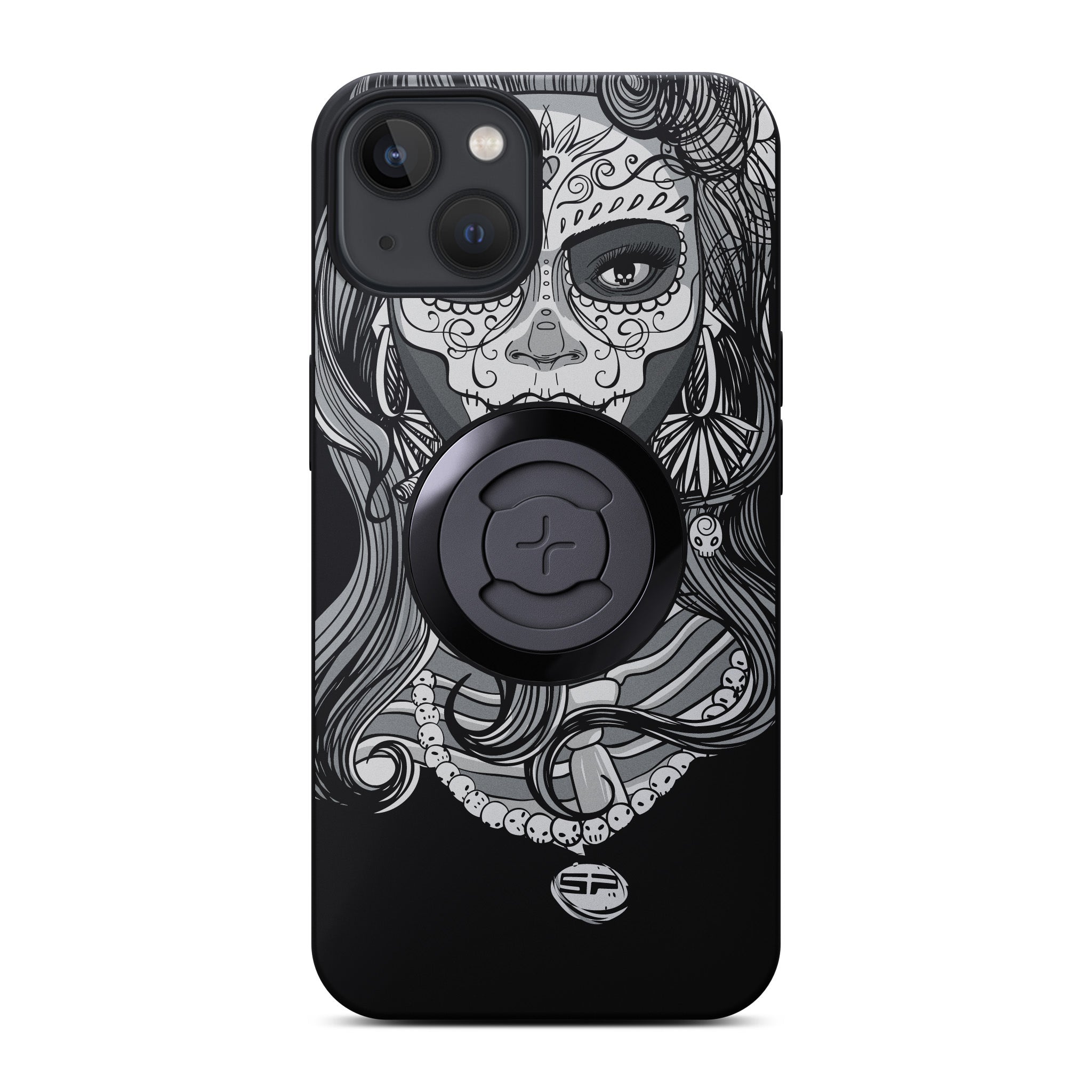 SP Connect Phone Case Edition Sugar Skull coque vélo blanc