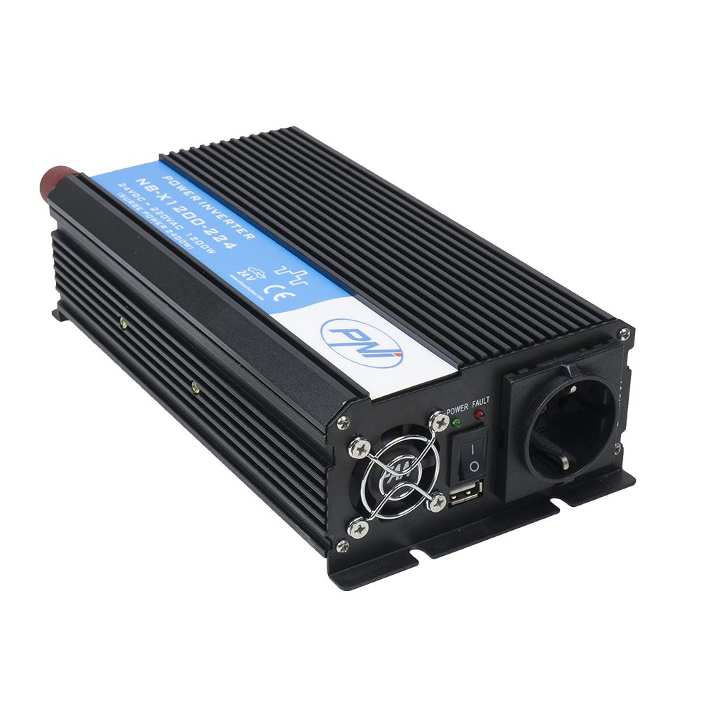 PNI Accessoires voiture H1200W24V inverseur tension 24V 230V 1200W