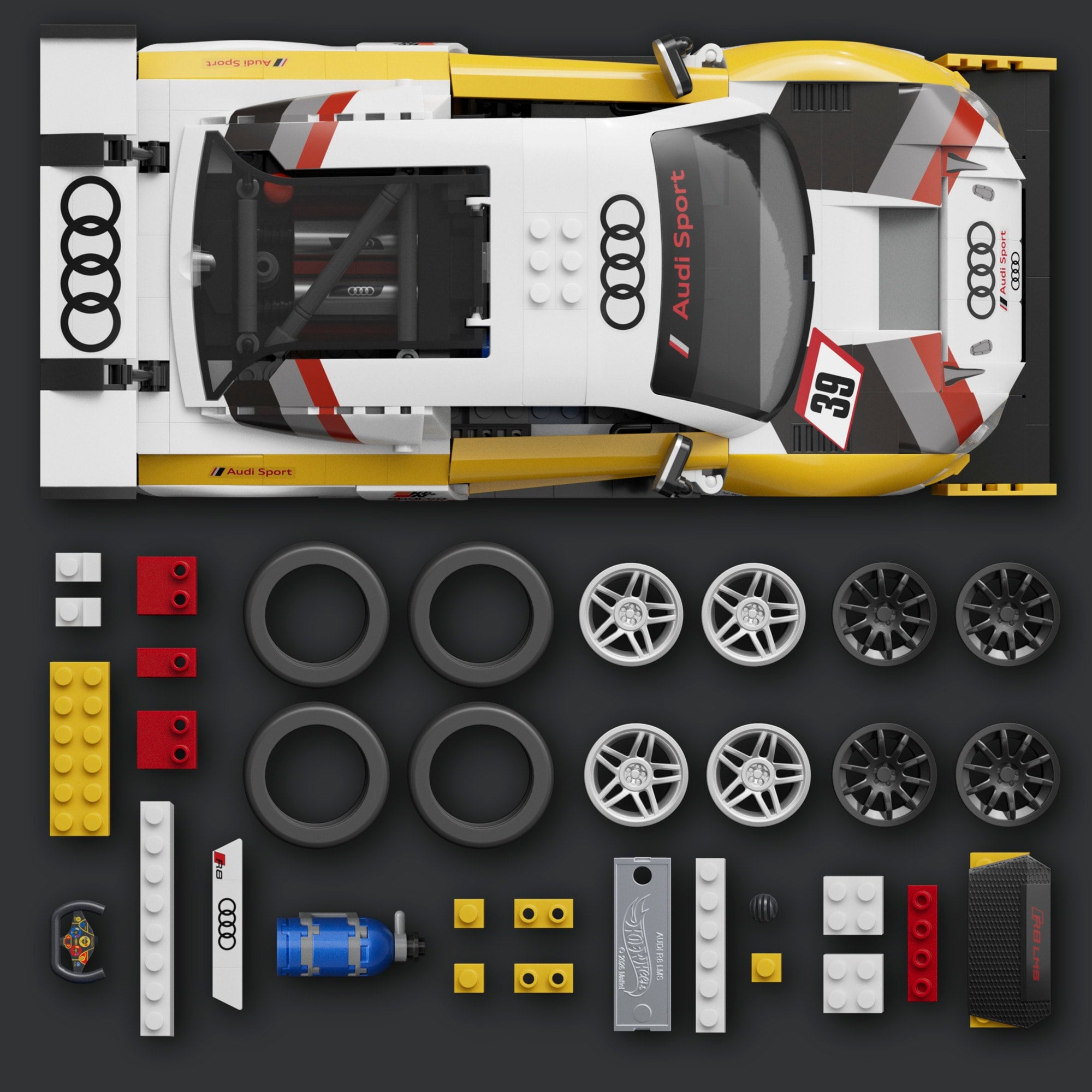 Hot Wheels Elite Series Audi R8 LMS jeu de construction 1:16