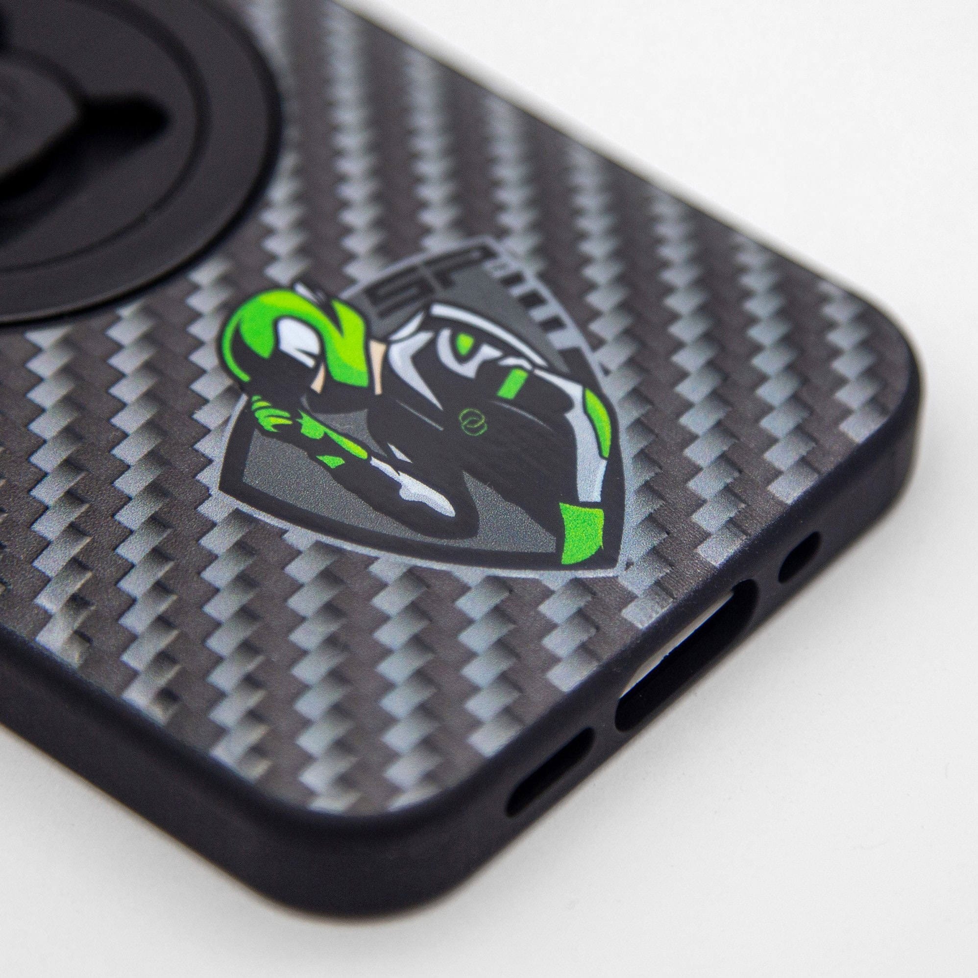 SP Connect Phone Case Carbon Rider coque téléphone verte