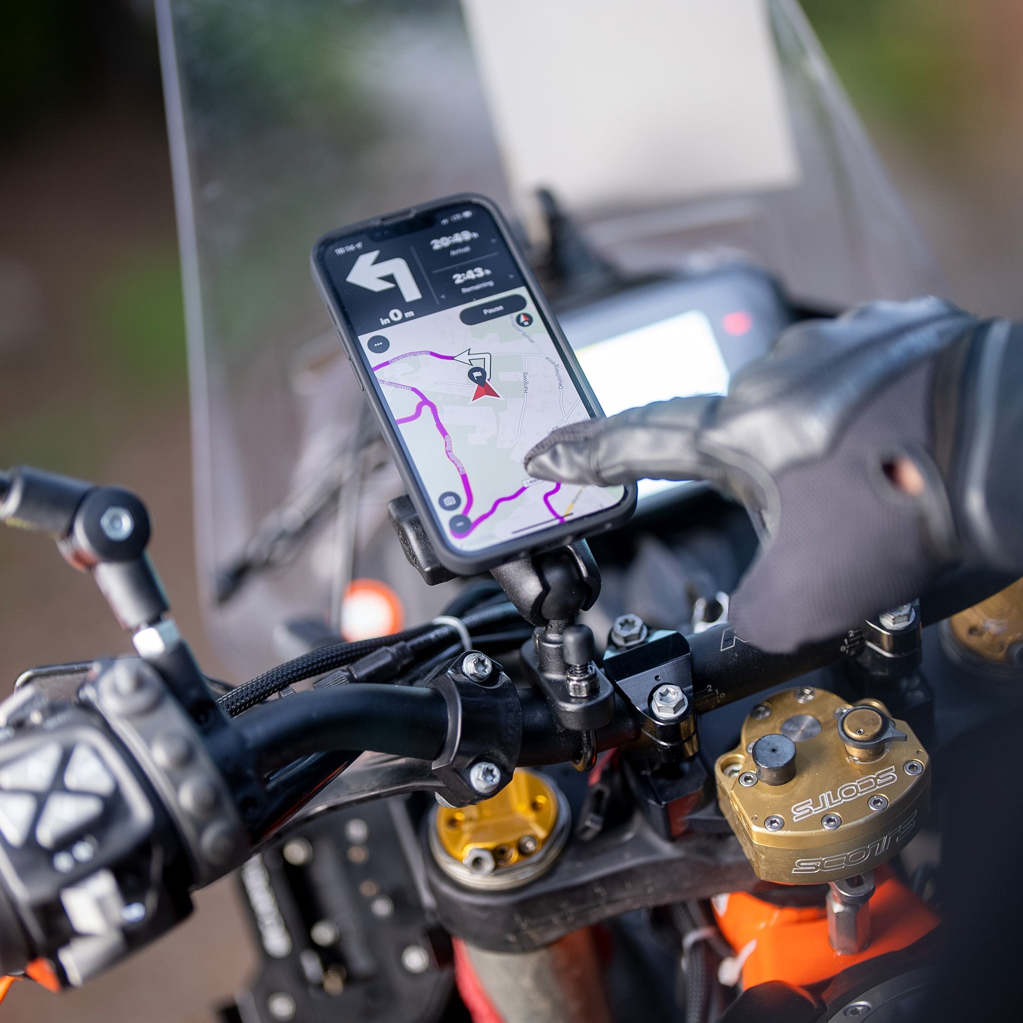 SP Connect Ballhead Mount Pro support moto rotule RAM