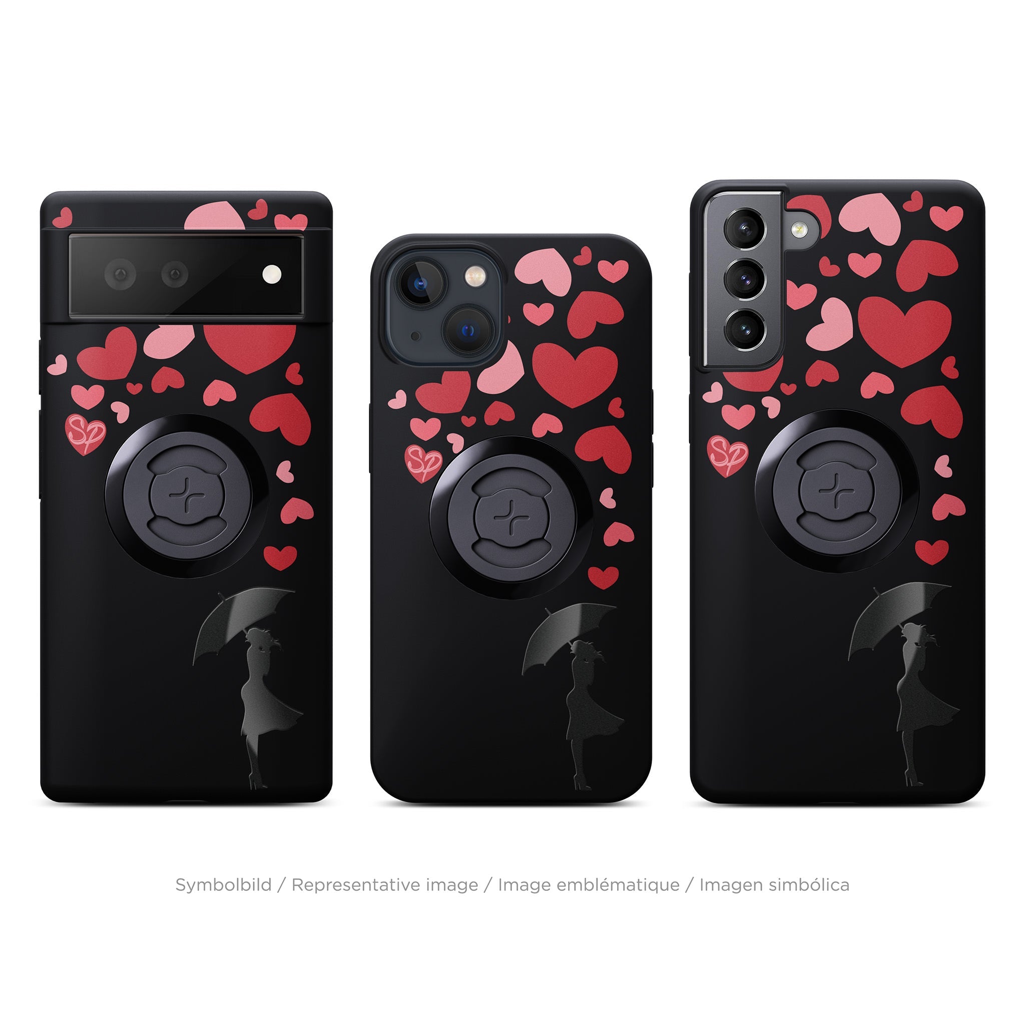 SP Connect Love Hearts coque téléphone cœurs vélo moto