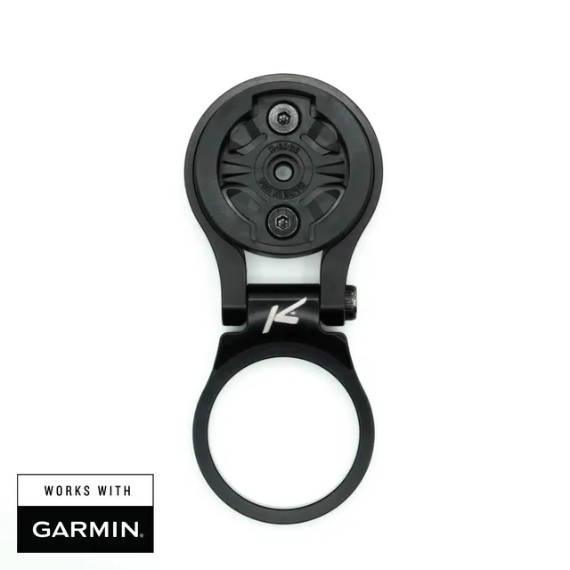 K-Edge Adjustable Stem Support Compteur Garmin Noir Vélo