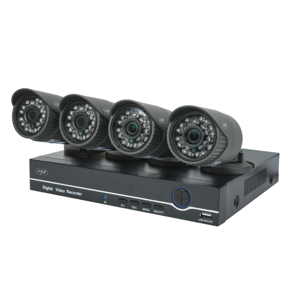 PNI PTZ1200 kit vidéosurveillance 4 caméras 1080P