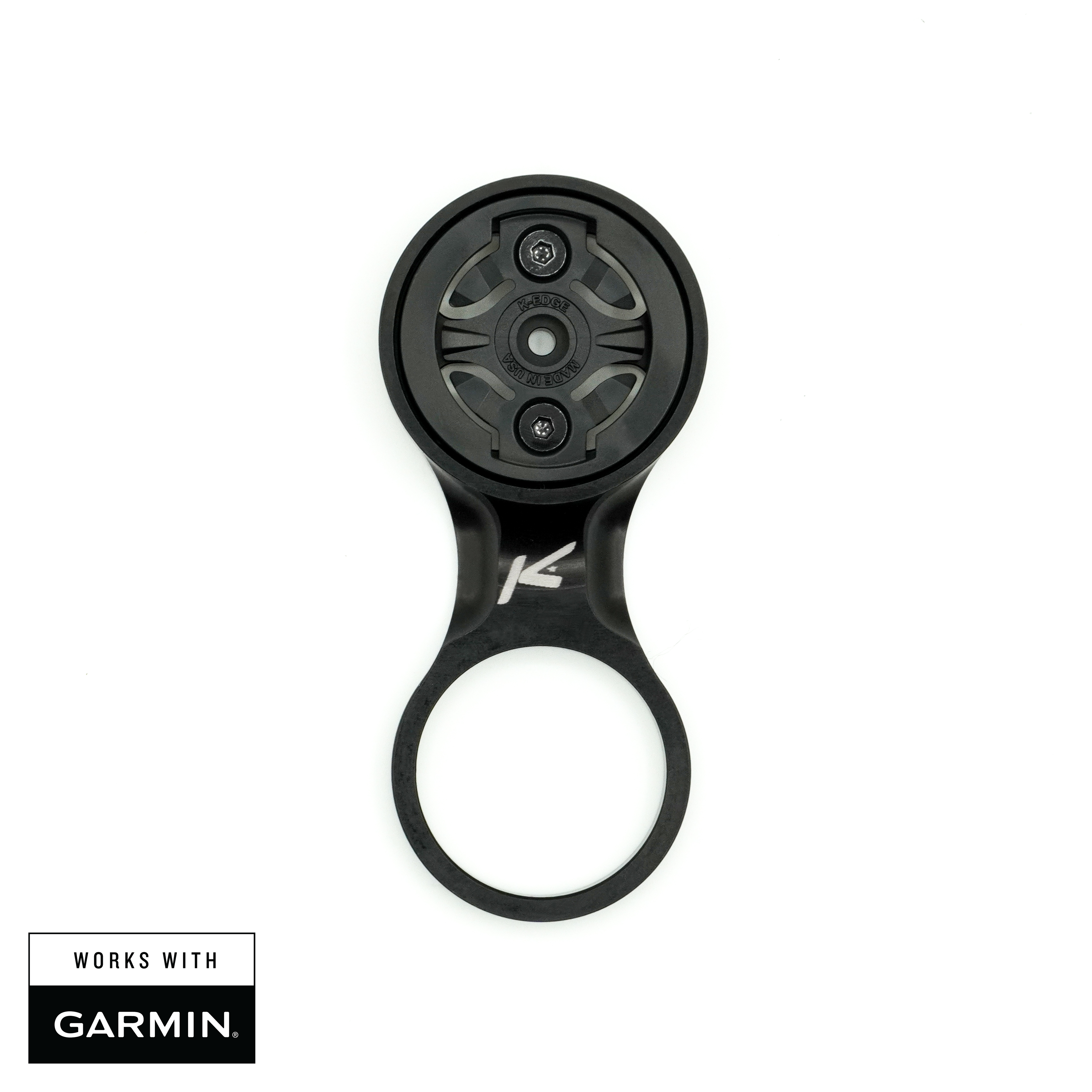 K-Edge Computer Mounts Stem Support Potence Noir Garmin