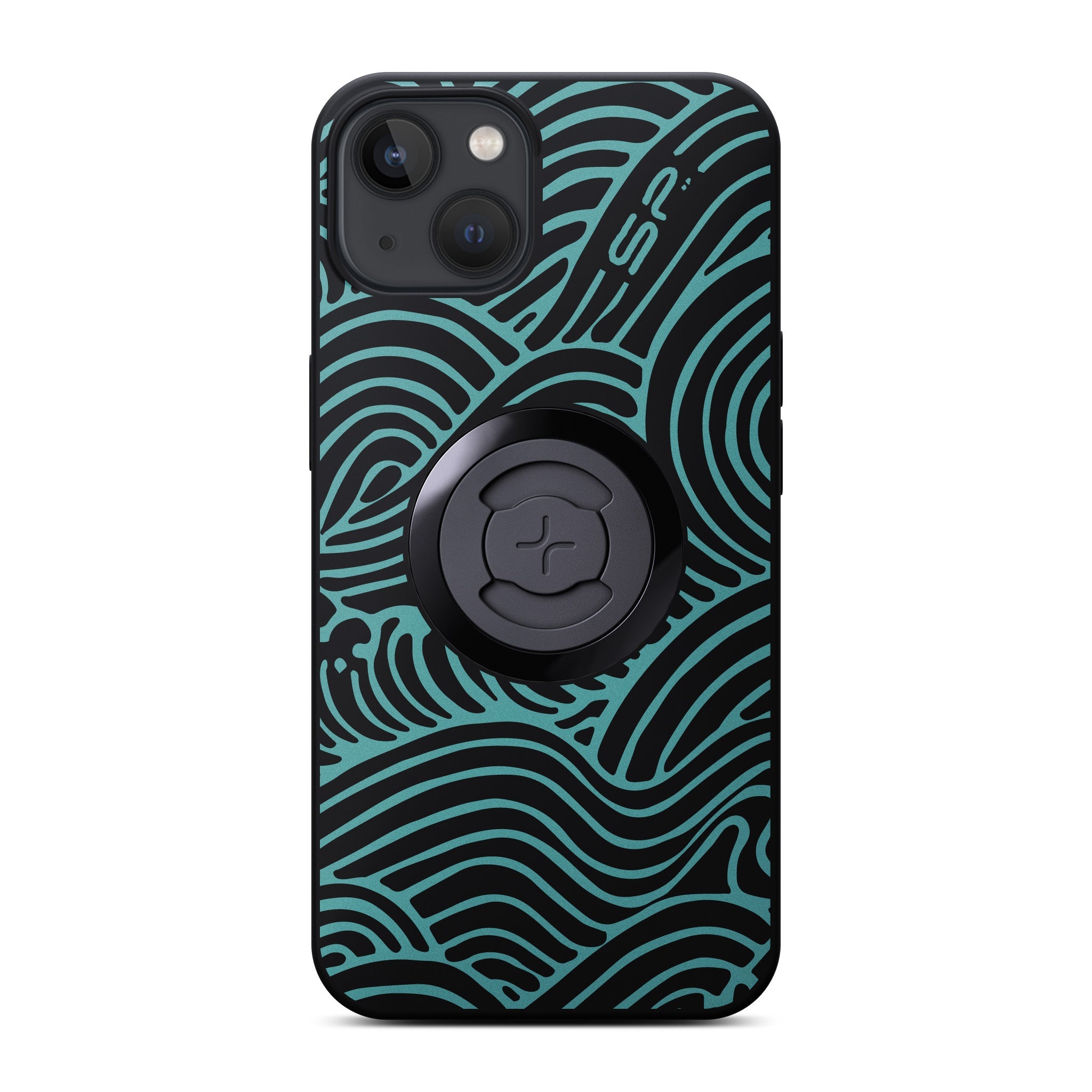 SP Connect Phone Case Waves coque iPhone 17 Pro turquoise vélo