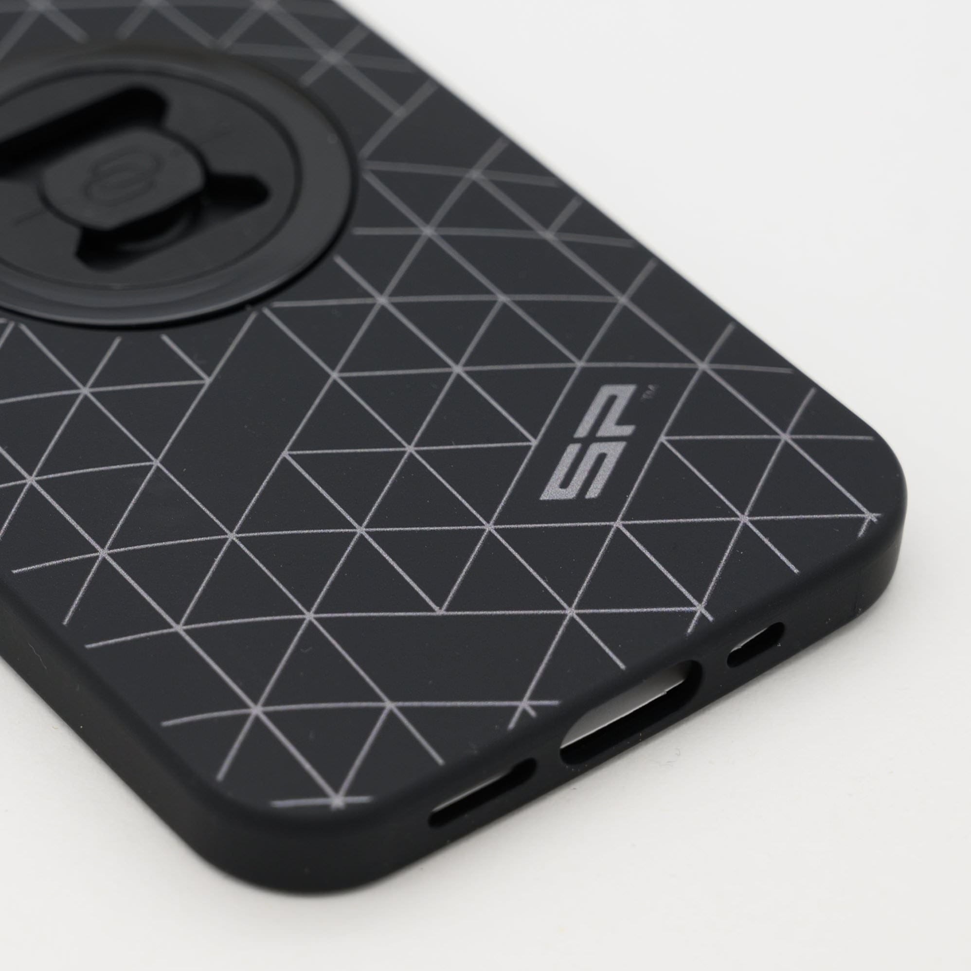 SP Connect Edition Grid coque téléphone gris fixation vélo