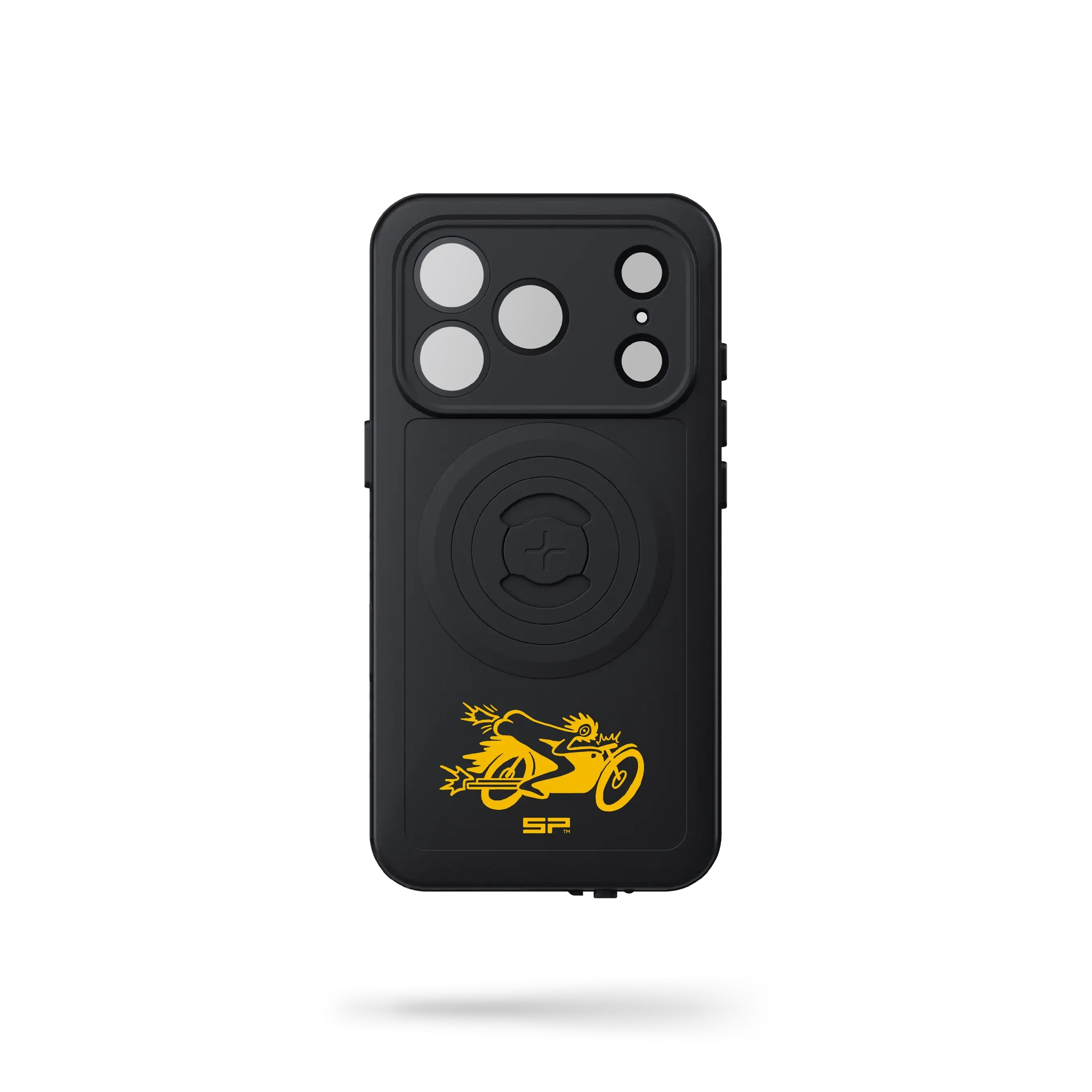 SP Connect Chase the Sun Moto coque iPhone jaune moto