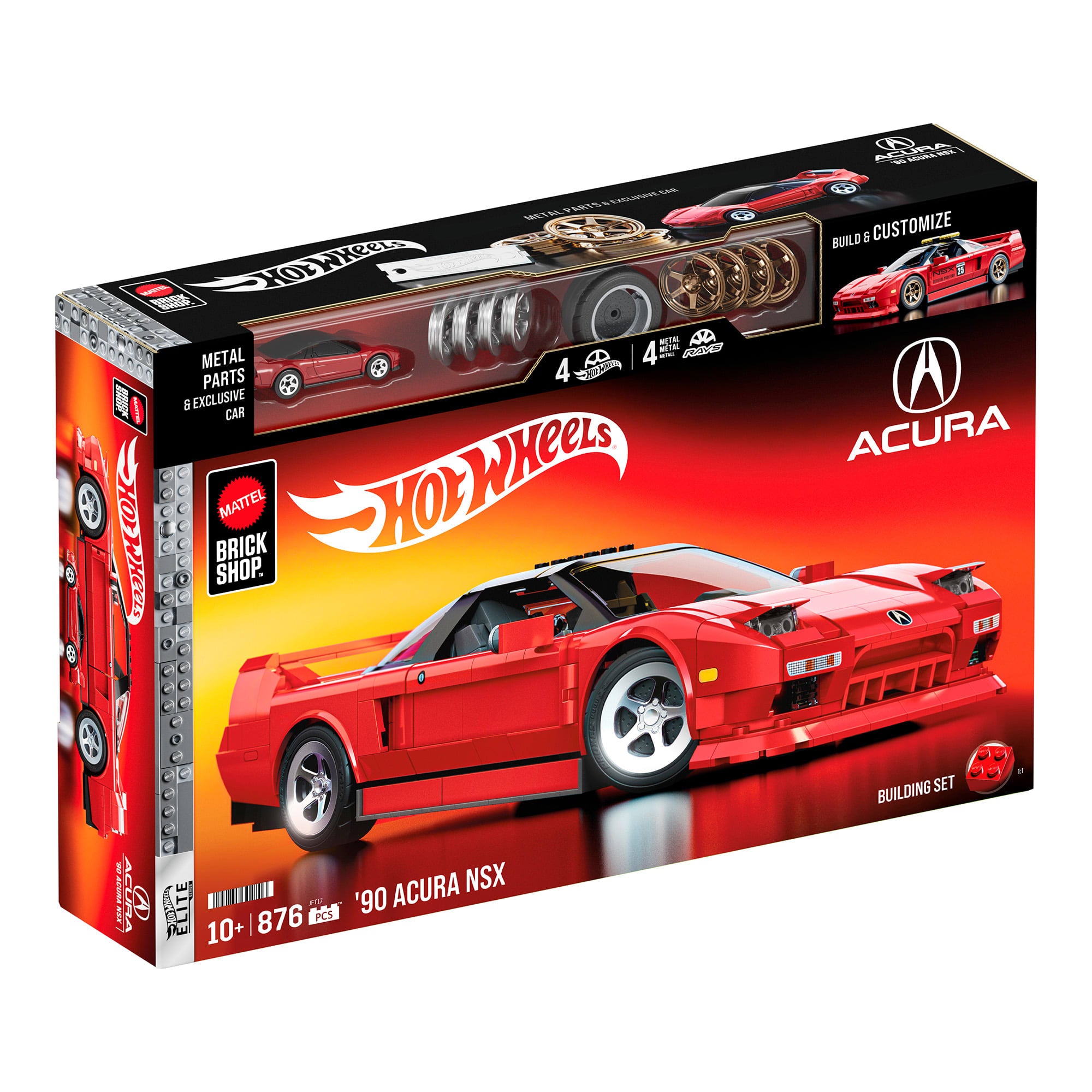Mattel Brick Shop Hot Wheels Elite NSX 90 jeu construction