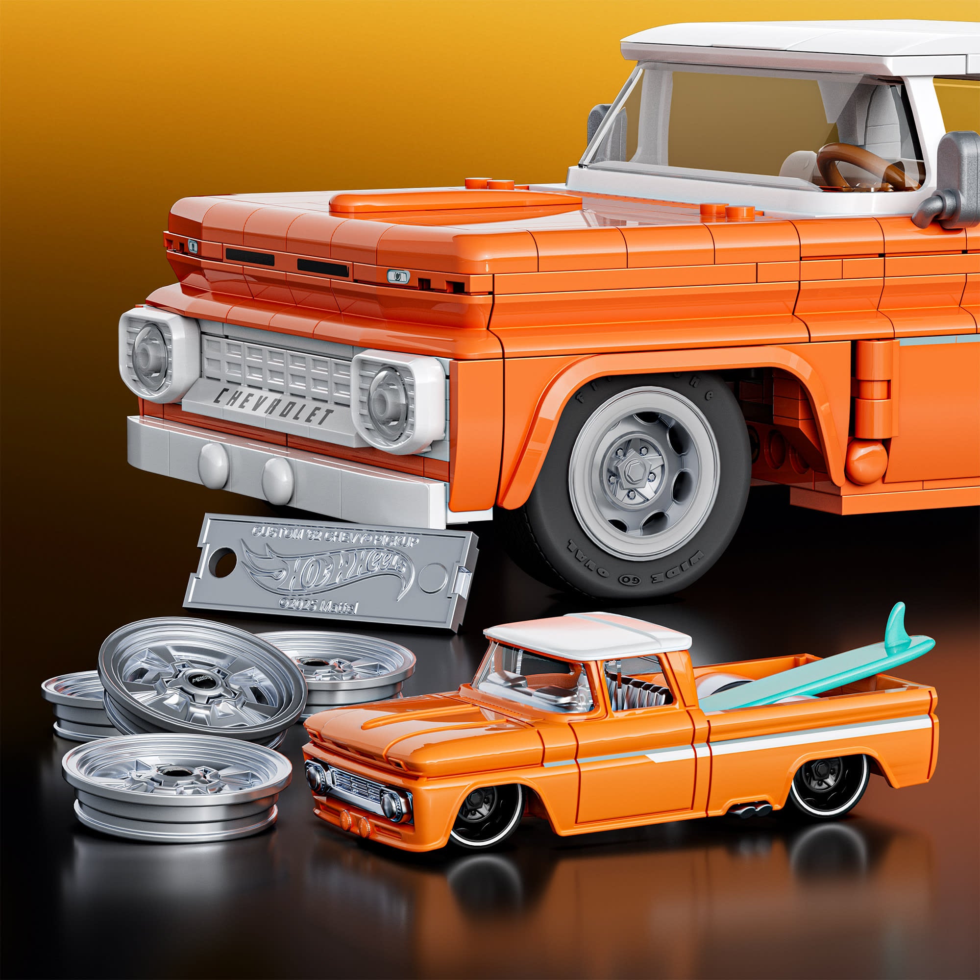 Hot Wheels Elite Series Chevy Pickup 62 jeu de construction 1:16