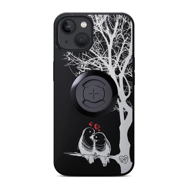 SP Connect Love Birds coque iPhone 17 Pro vélo moto