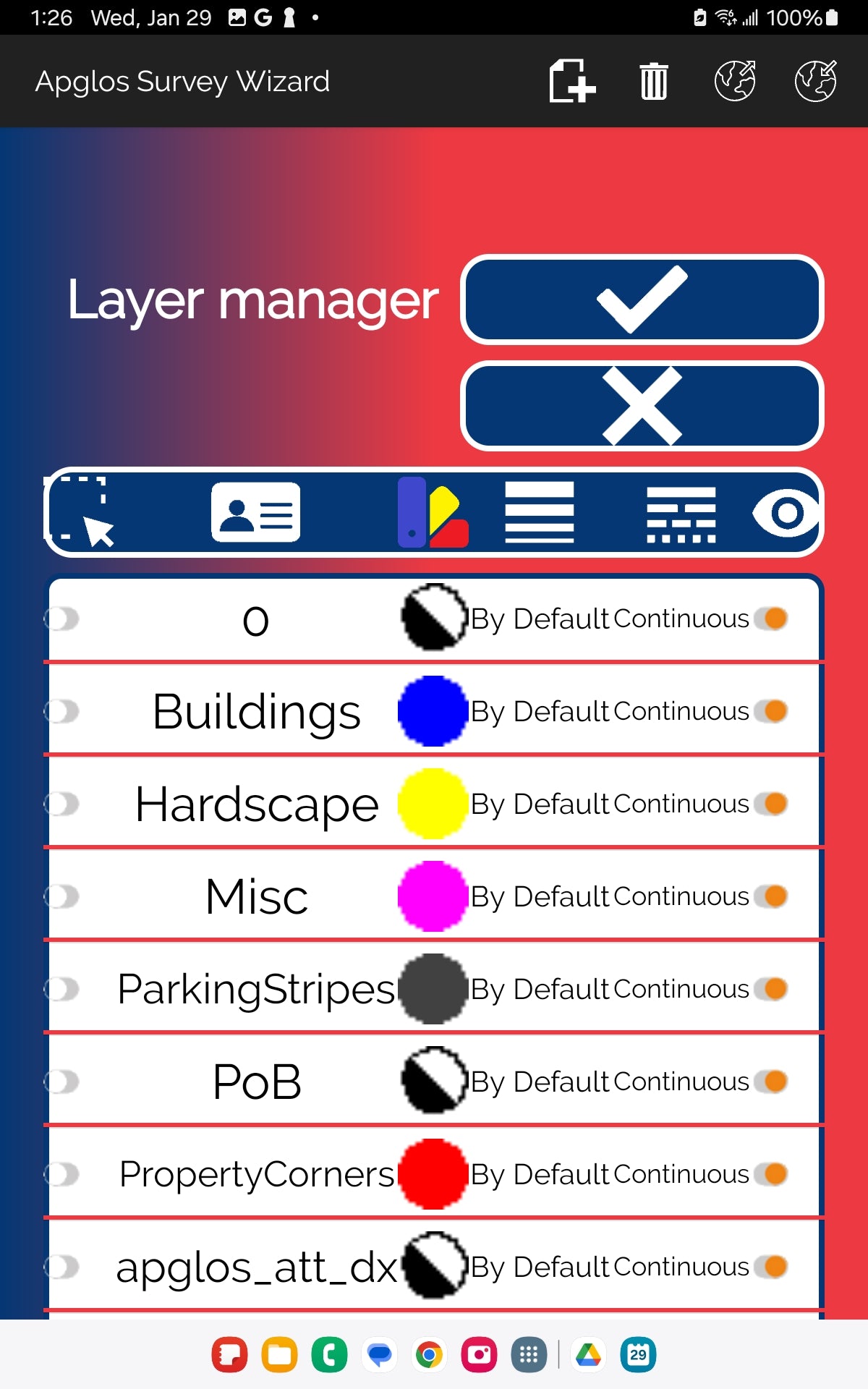 Apglos Survey Wizard appli topographie 1 an Android iOS