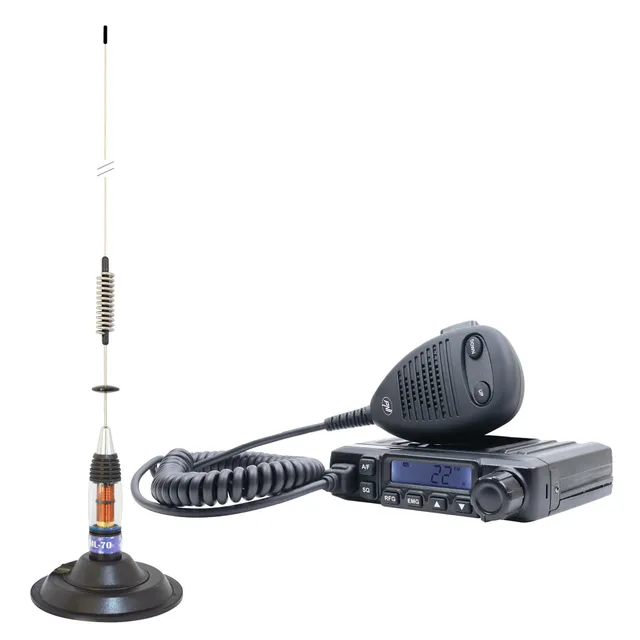 PNI Escort HP 6500 radio CB + antenne ML70 70 cm