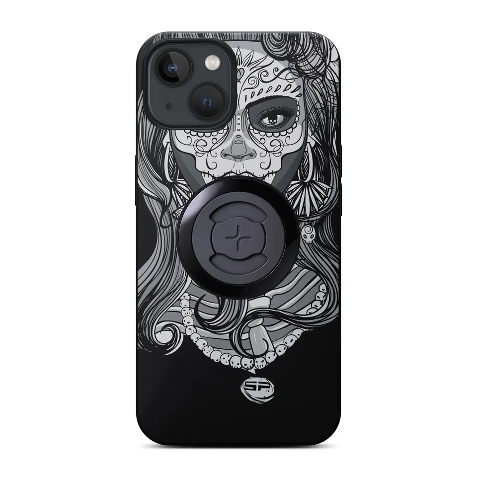 SP Connect Phone Case Edition Sugar Skull coque vélo blanc