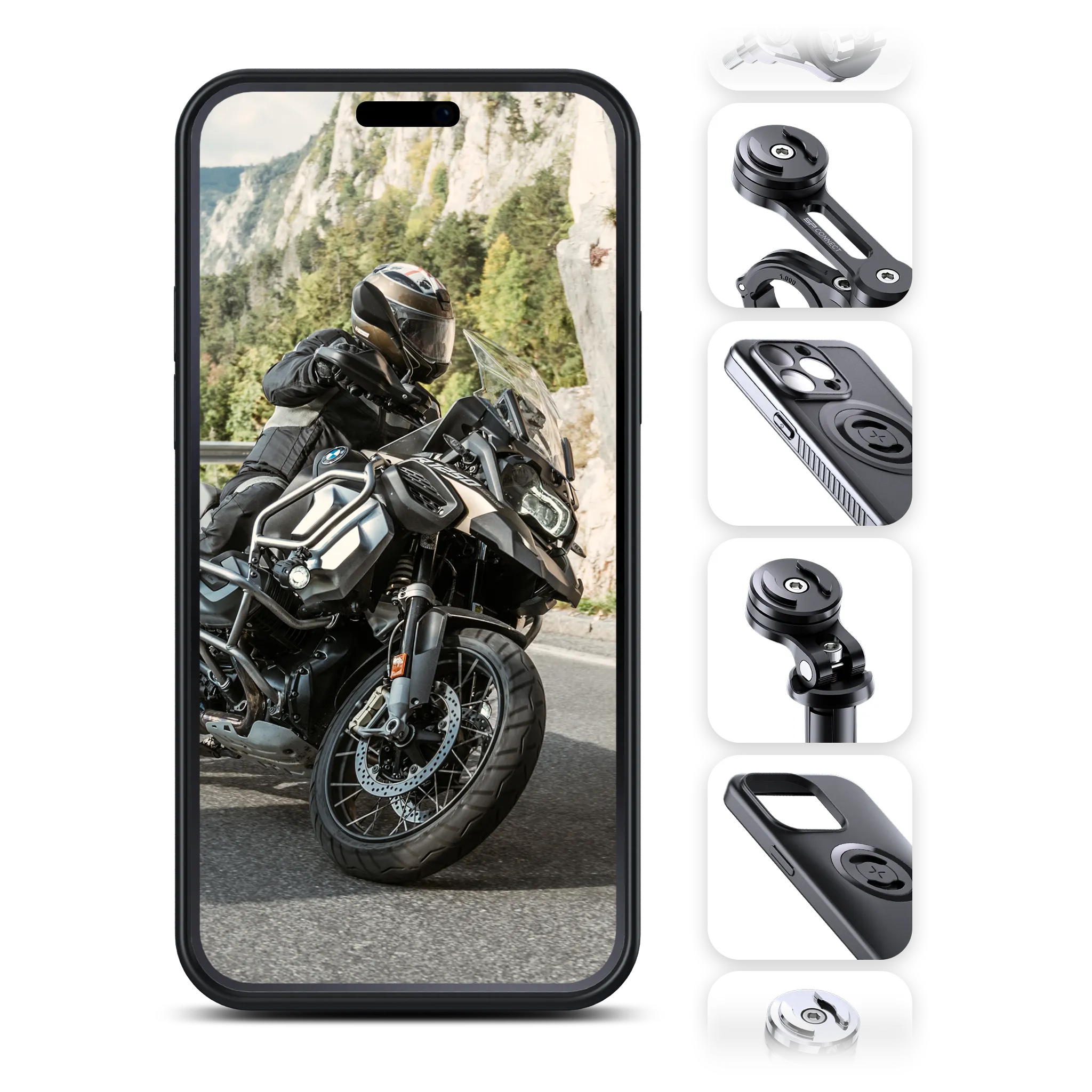 SP Connect Mounts Moto Bundle support moto Standard guidon