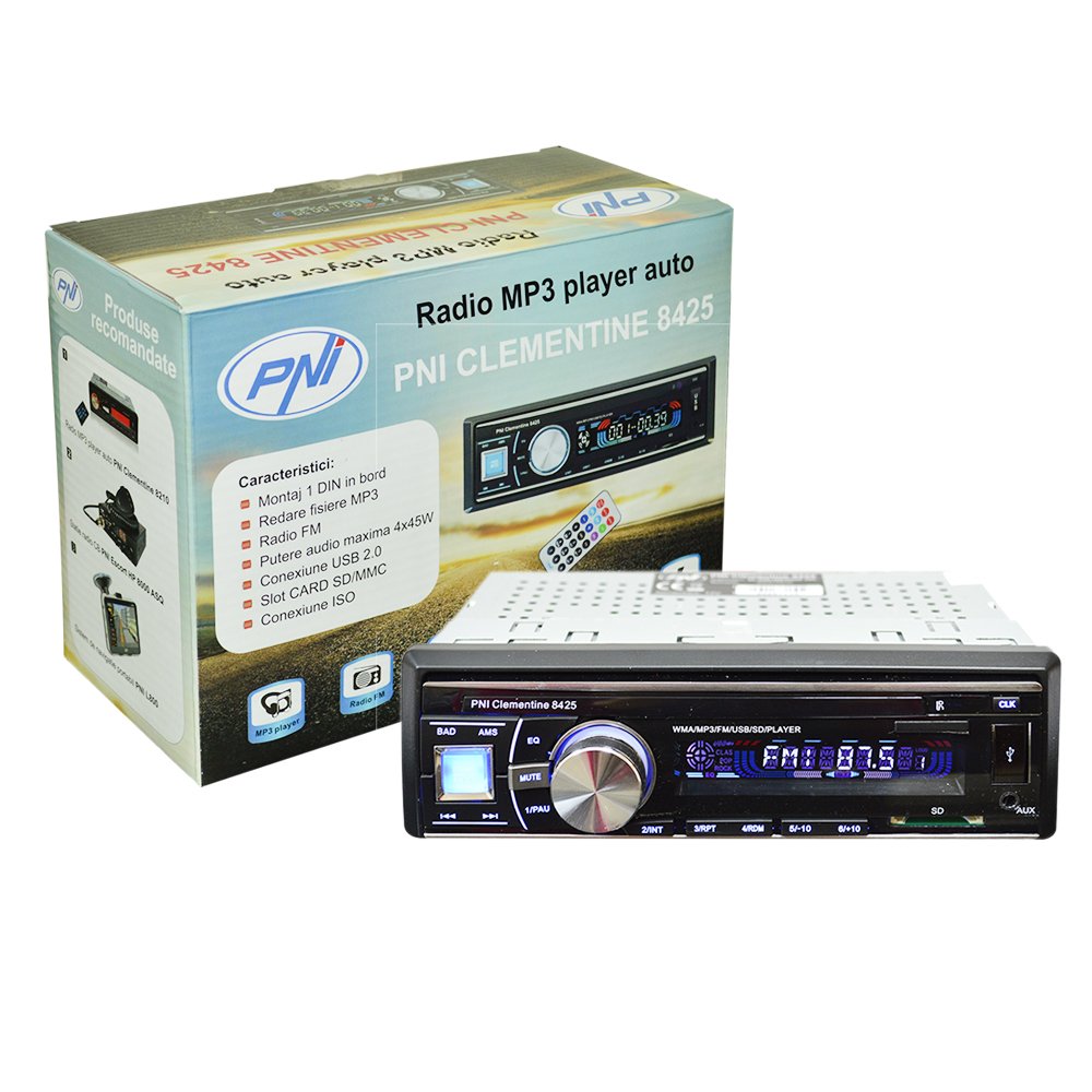 PNI Clementine 8440 autoradio Noir USB SD AUX 4x45W