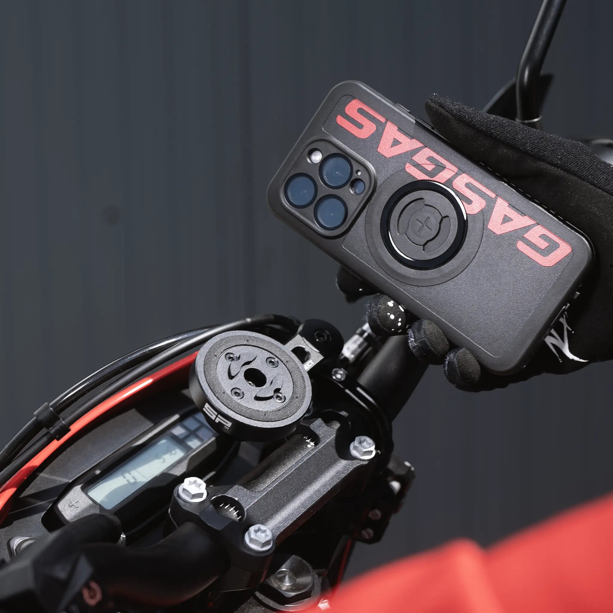 SP Connect GasGas Logo Large coque moto vélo licence officielle