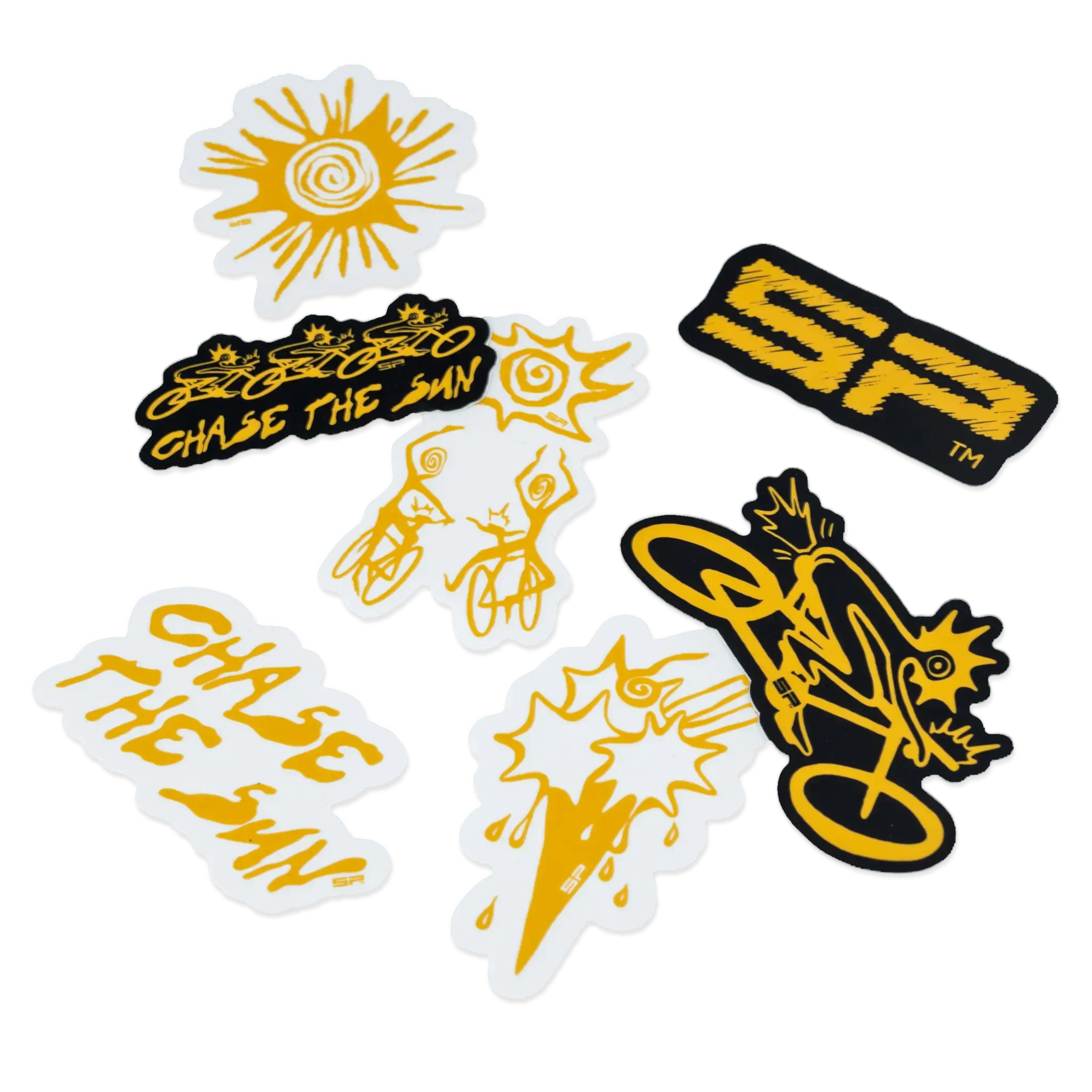 SP Connect Chase the Sun Sticker Pack vinyle Moto 7 pièces